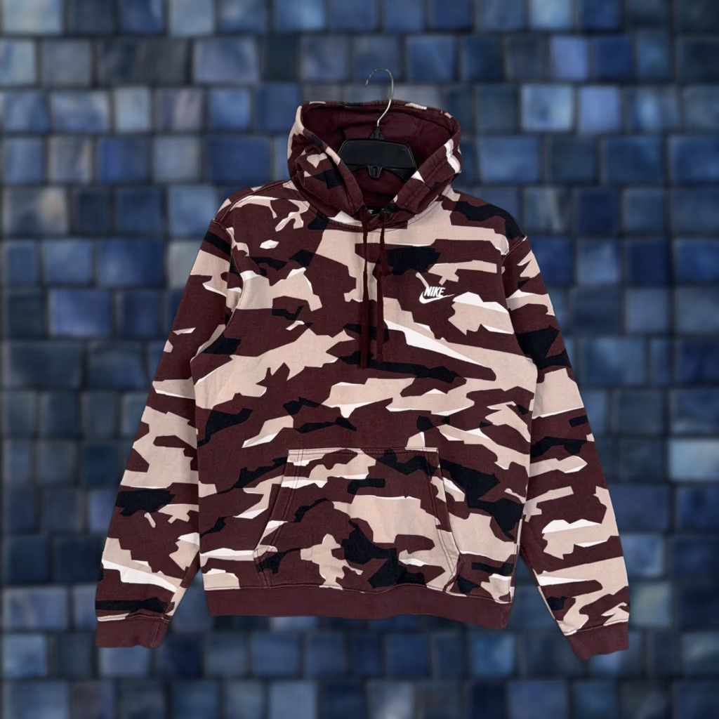 Nike Nike Hoodie Mens Medium Camouflage Fleece Pullover Swoosh Logo Sweatshirt Size US M / EU 48-50 / 2 - 1 Thumbnail