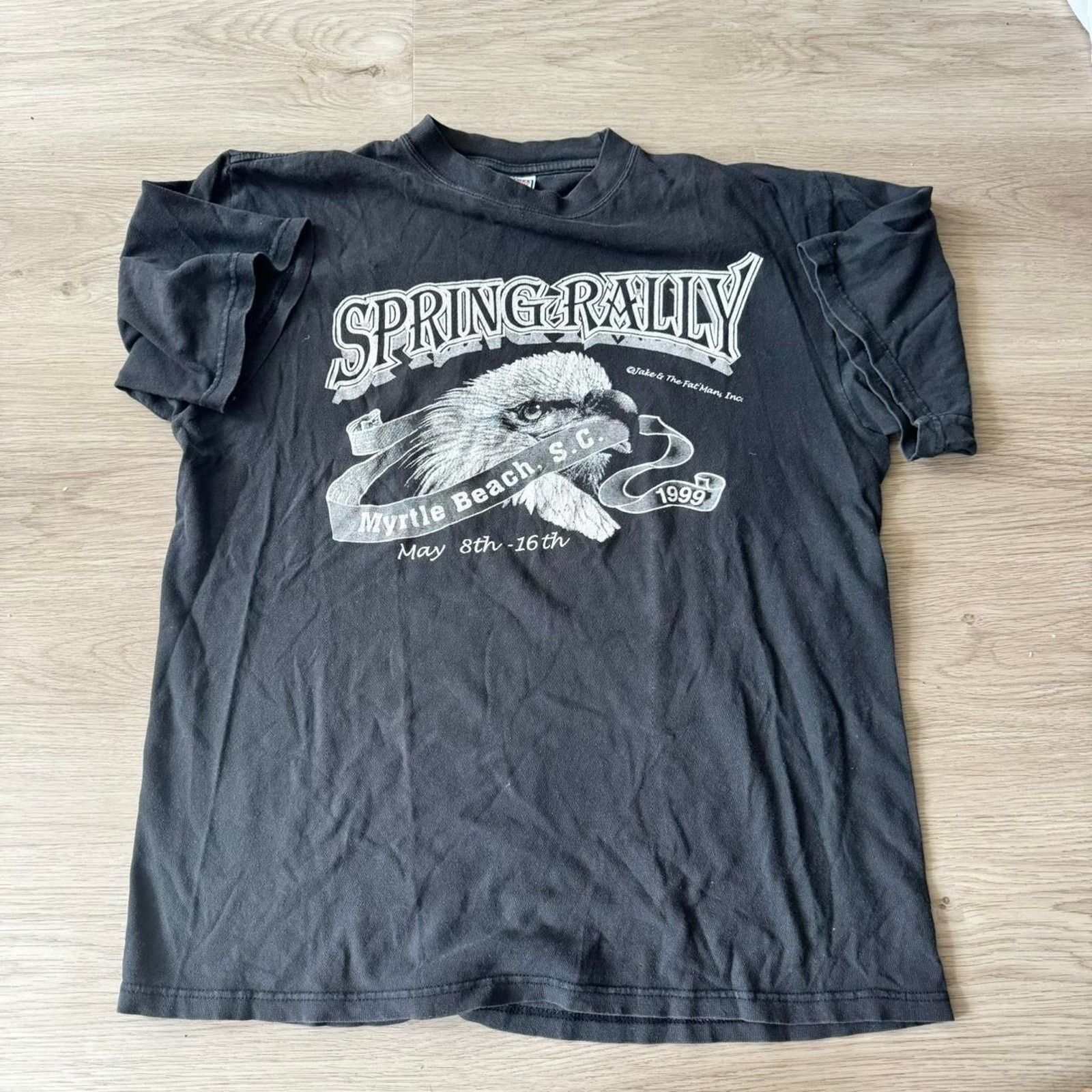 Vintage Vintage Spring Rally bike week shirt Size US XL / EU 56 / 4 - 1 Thumbnail