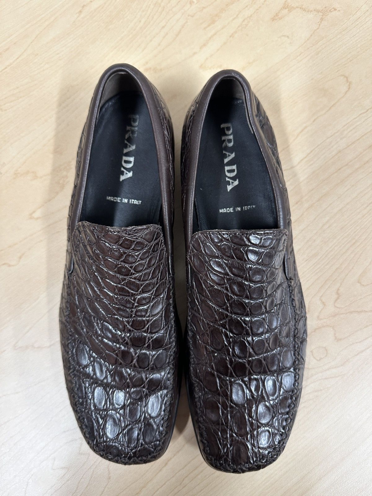 Prada Prada Crocodile Print Dress shoes Size US 11 / EU 44 - 1 Thumbnail