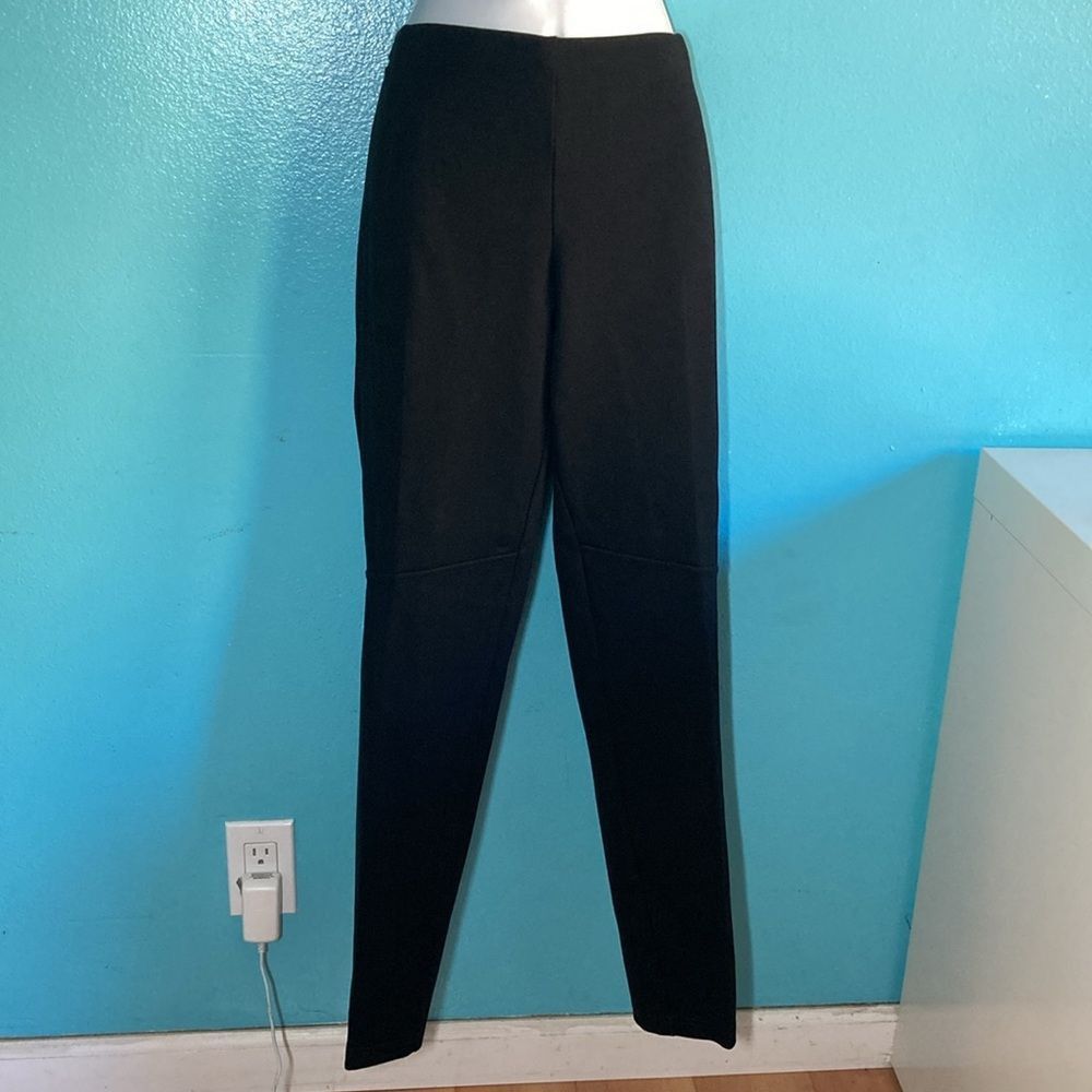 Eileen Fisher Eileen Fisher Black Size M Seamed Lower Rise Legging Pants R Size 30" / US 8 / IT 44 - 2 Thumbnail