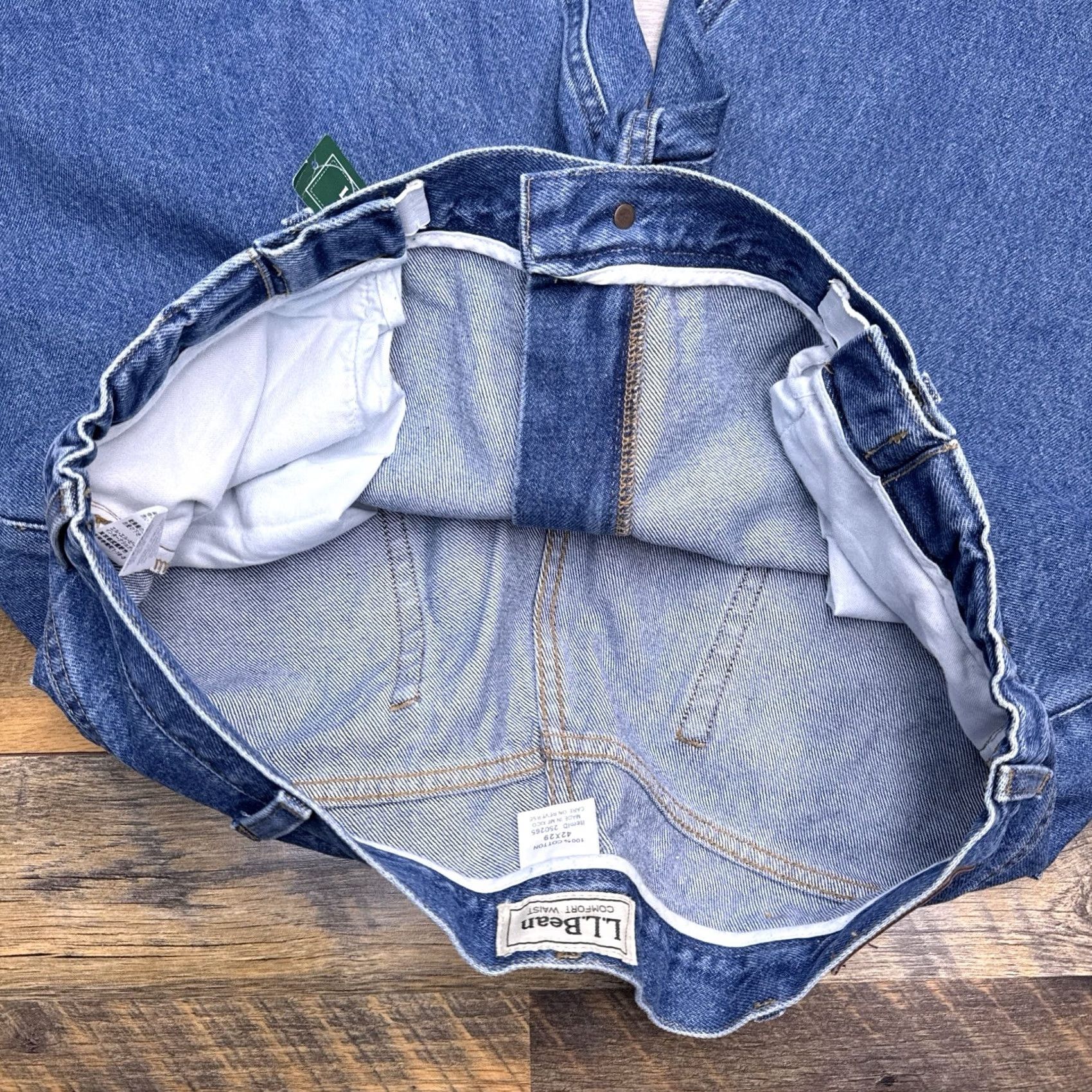Vintage LL Bean Comfort Waist Jeans Mens 42x29 Stonewash Natural Fit New Size US 42 / EU 58 - 7 Thumbnail