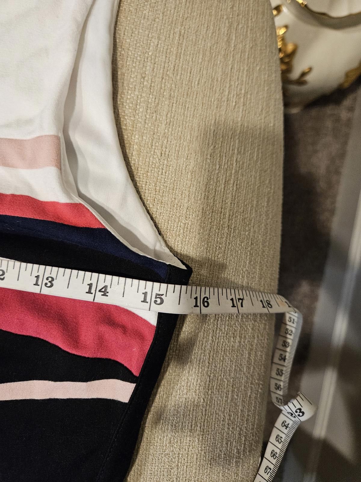Designer WHBM Chic Striped Bodycon Dress Size XXS / US 00 / IT 34 - 6 Thumbnail