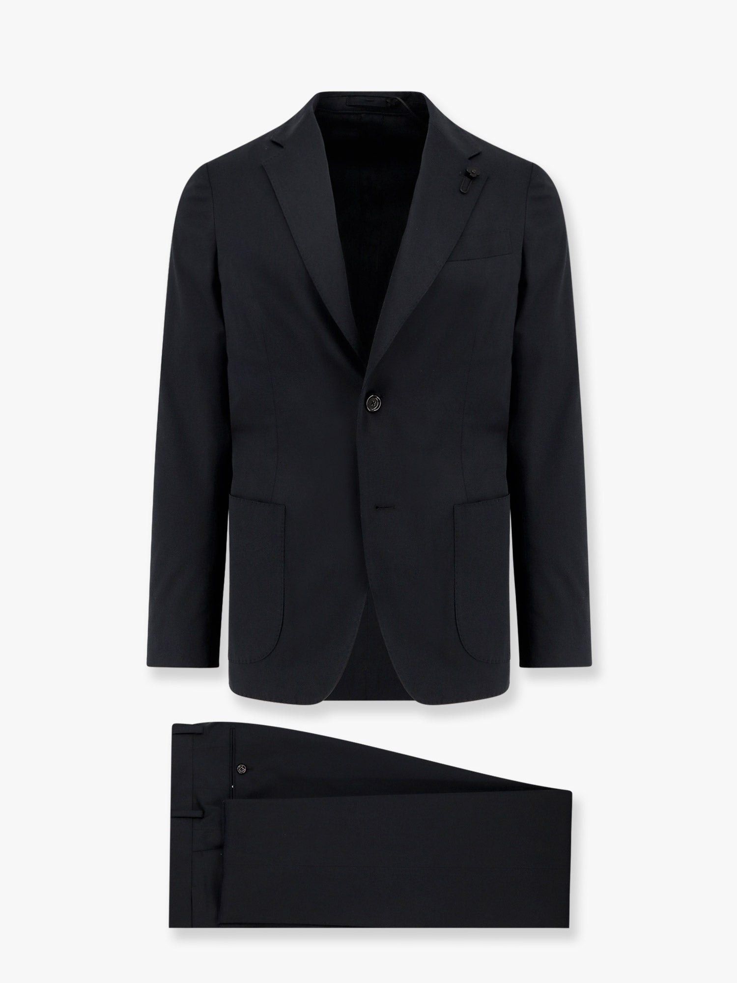 Tシャツ・カットソー LARDINI Stretch cotton suit with iconic removable brooch Lardini Stretch Cotton Suit With Iconic Removable Brooch