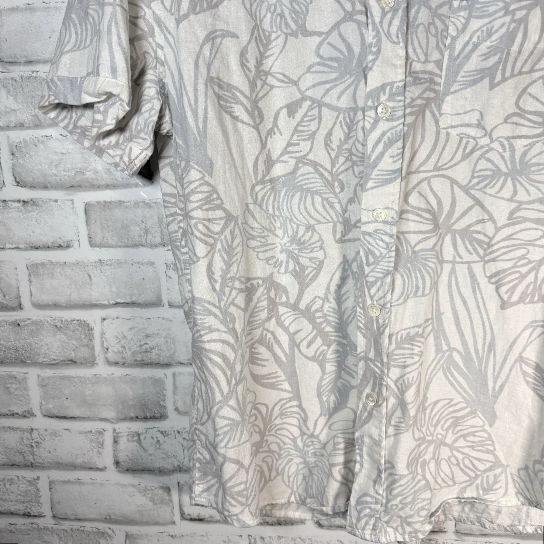 Rails VINTAGE Rails Hawaiian Print Shirt Mens Size M White Linen Blend Button-Up Size US M / EU 48-50 / 2 - 3 Thumbnail
