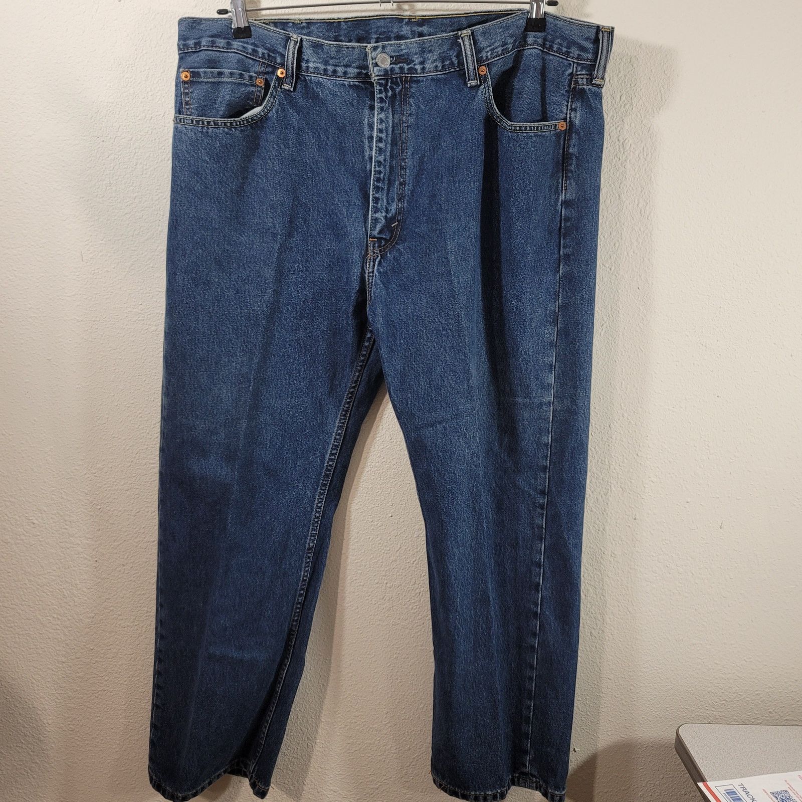 Levi's Levi's 505 Blue Denim Jeans Size 42 Flat Front Size US 42 / EU 58 - 1 Thumbnail