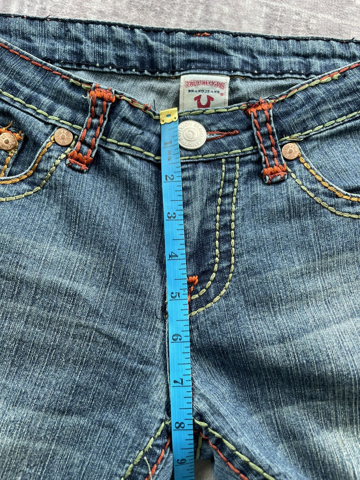 True Religion TRUE RELIGION RICKY SUPER QT MULTI COLOUR DOUBLE STITCH Size US 28 / EU 44 - 10 Thumbnail