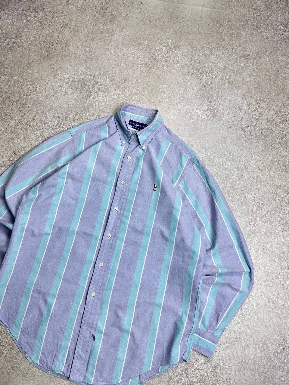 Polo Ralph Lauren Vintage Polo Ralph Lauren Y2K Striped Shirt L Size US M / EU 48-50 / 2 - 3 Thumbnail