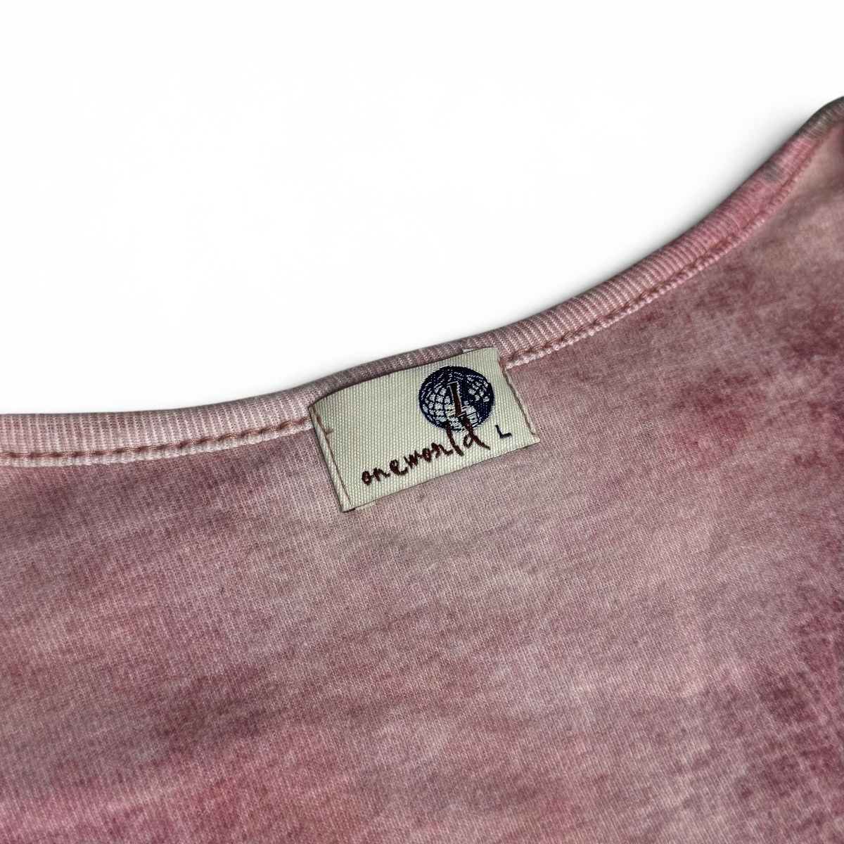 Other Oneworld Y2K Pink Grunge Graphic Cross Top w/ Rhinestones Size L / US 10 / IT 46 - 4 Thumbnail