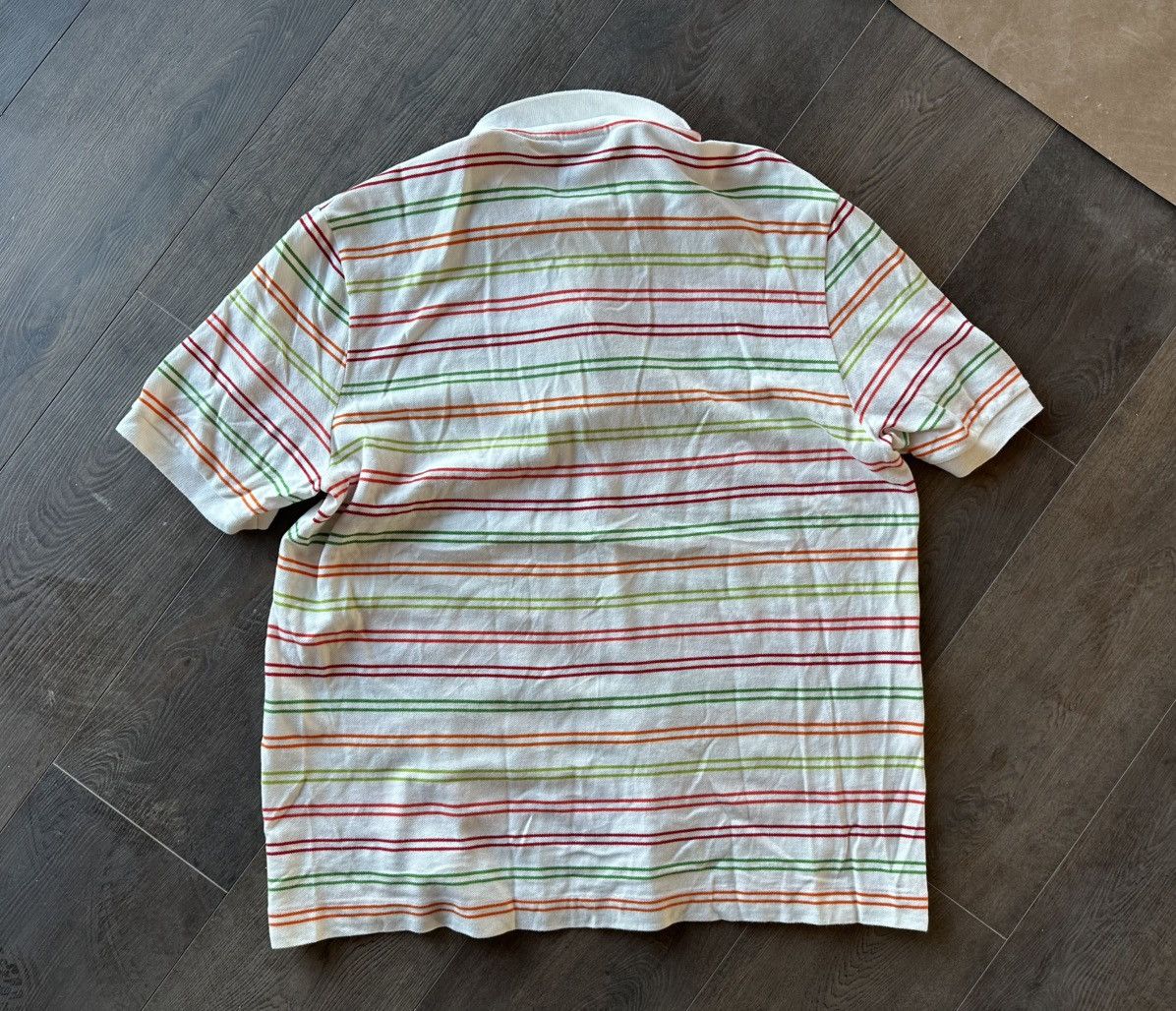 Lacoste Vintage Lacoste Candy Striped Polo Size US L / EU 52-54 / 3 - 4 Thumbnail