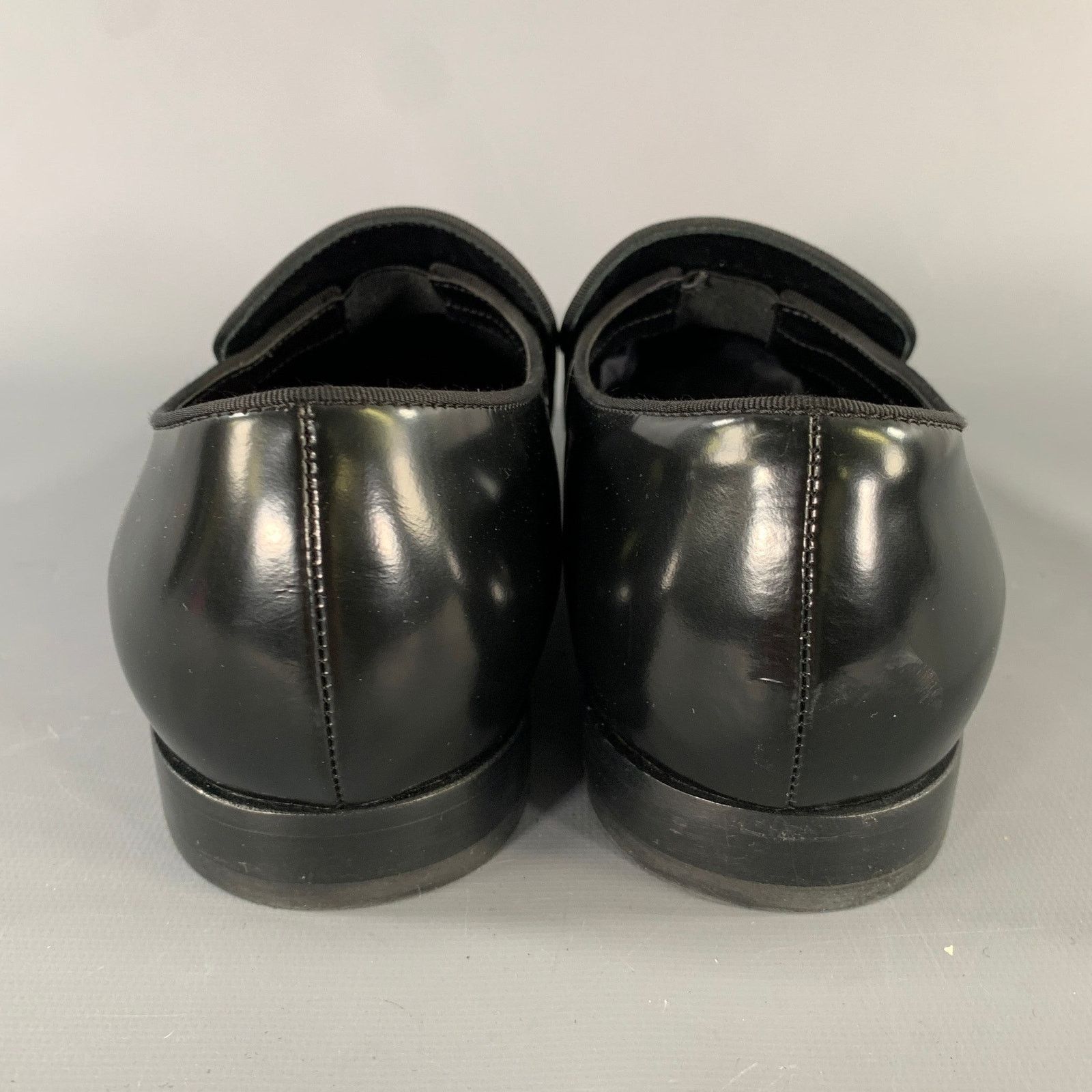 Burberry BURBERRY Size 7 Black Leather Slip On Loafers Size US 7 / EU 40 - 3 Thumbnail