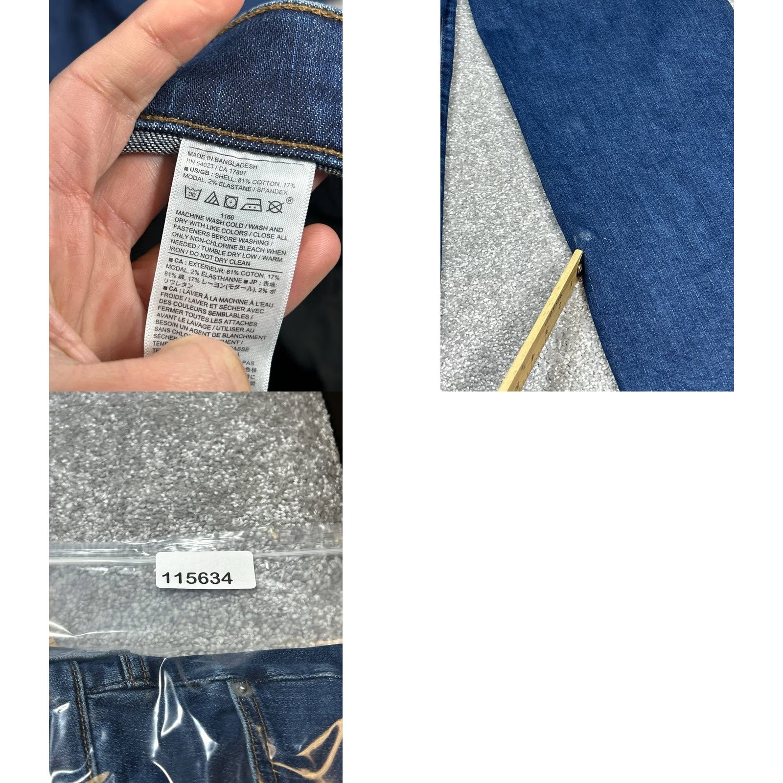 Banana Republic Banana Republic High Rise Wide Leg Jeans Womens 28 Blue Denim Cropped 28x25 Size 28" / US 6 / IT 42 - 8 Thumbnail