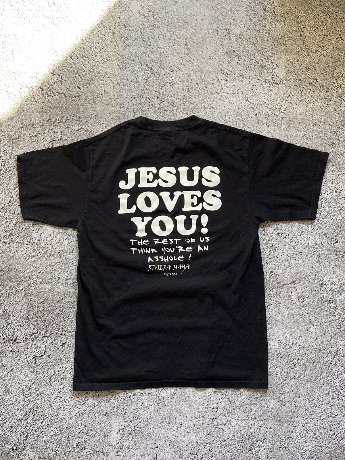 Designer × Japanese Brand Vintage Jesus Love You Faded Distressed Tee Size US M / EU 48-50 / 2 - 6 Thumbnail