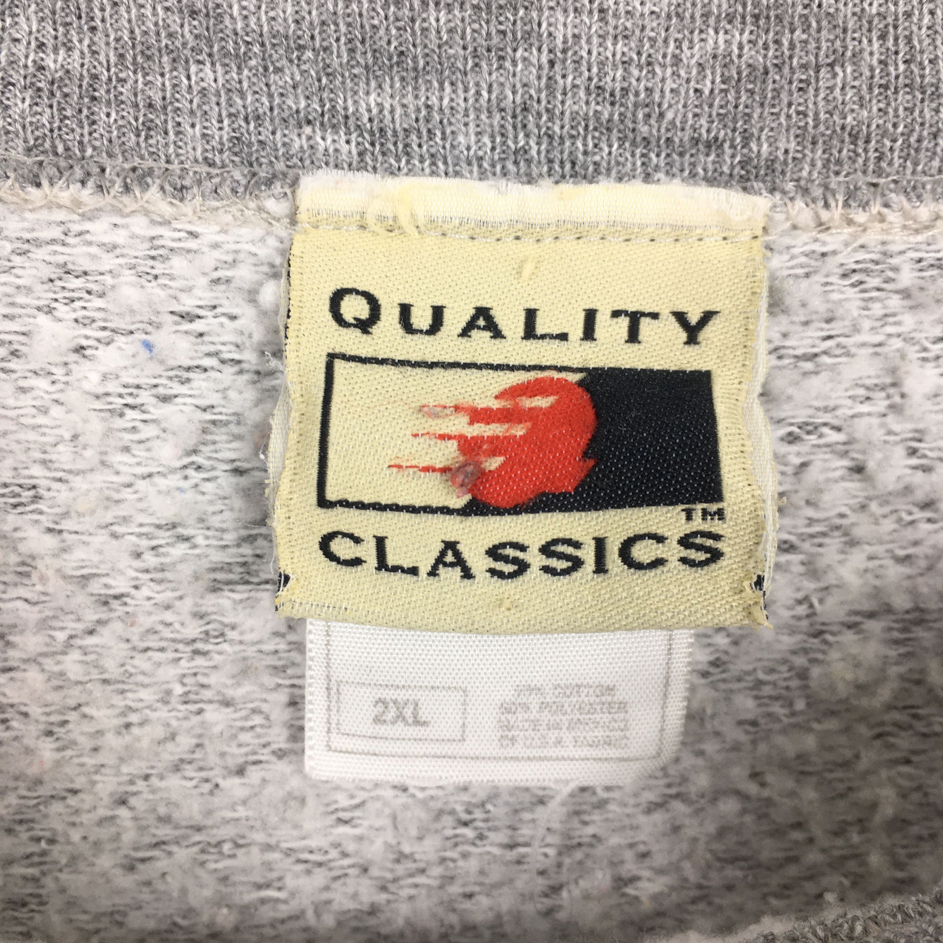 Habitat Vintage 90s Salmon Fishing Gray Sweatshirt 2XLarge Size US XXL / EU 58 / 5 - 5 Thumbnail