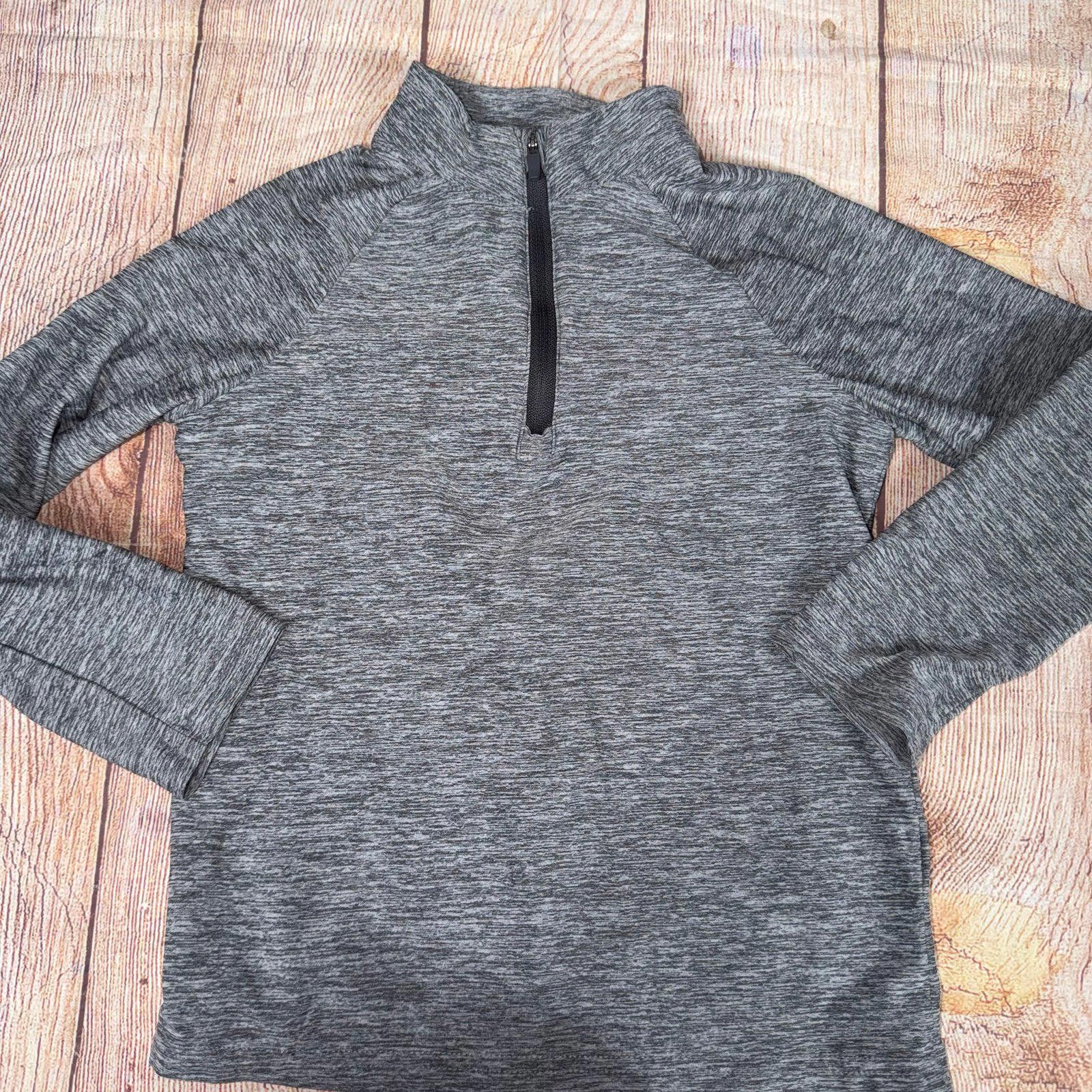 Other Kinetic by Glass Club Gray Half-Zip Pullover Size 4/5 Size US XS / EU 42 / 0 - 1 Thumbnail
