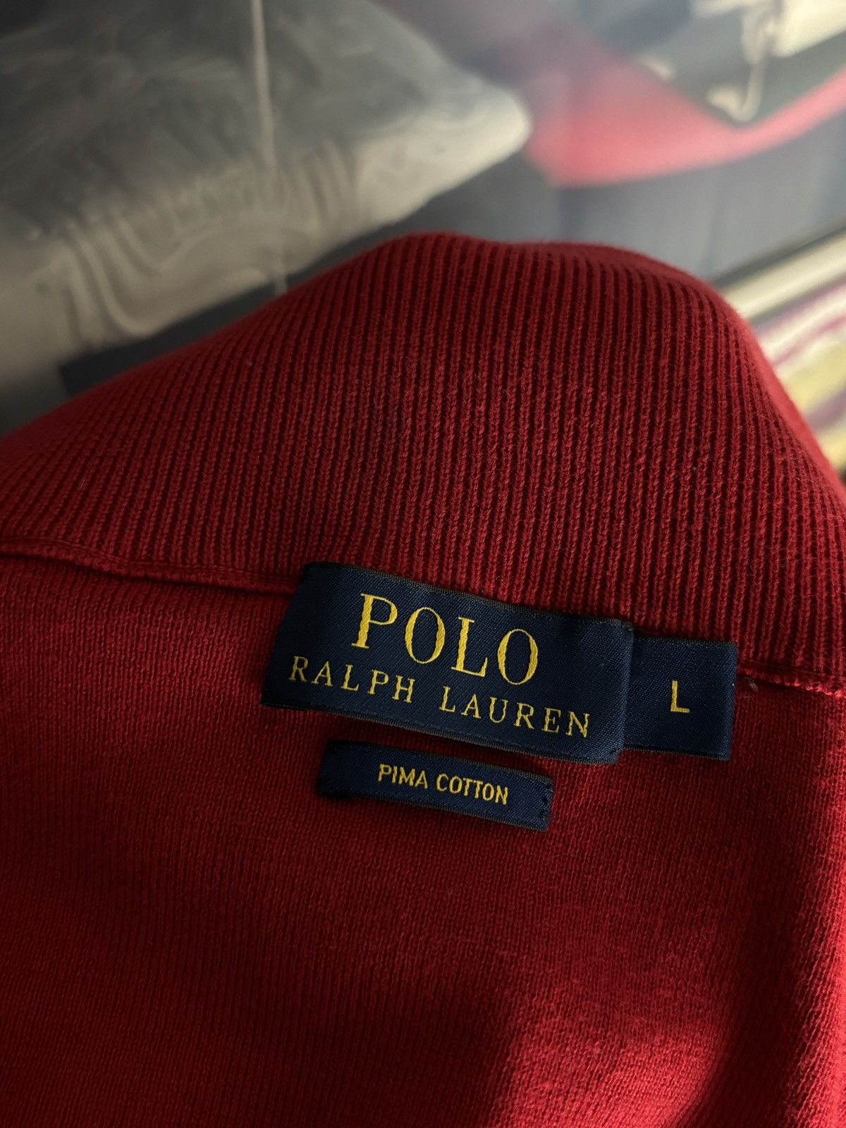 Polo Ralph Lauren Polo Ralph Lauren Pima Cotton Half Zip Sweater Size US L / EU 52-54 / 3 - 10 Thumbnail
