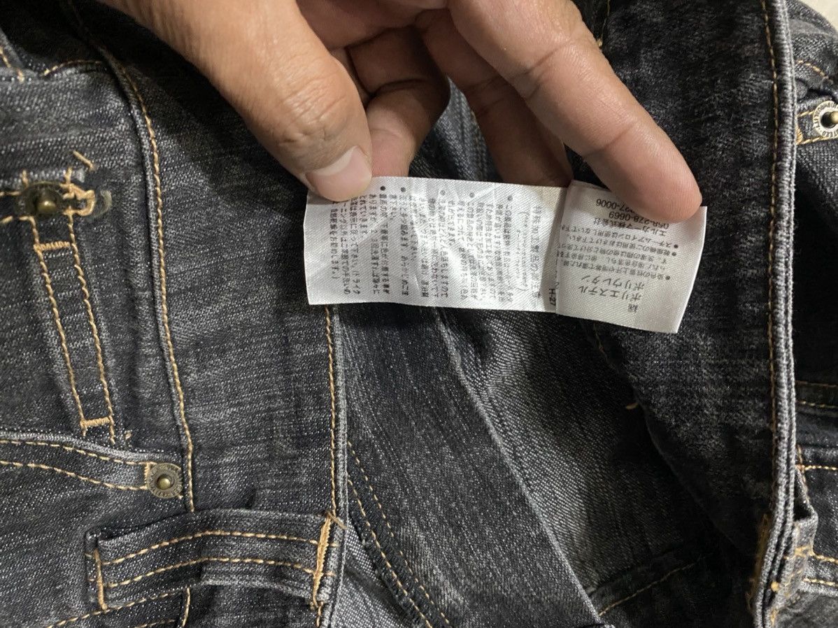 Hysteric Glamour × Tornado Mart Flare Jeans Japanese Distressed Black Cargo Baggy Jeans Size US 36 / EU 52 - 11 Thumbnail