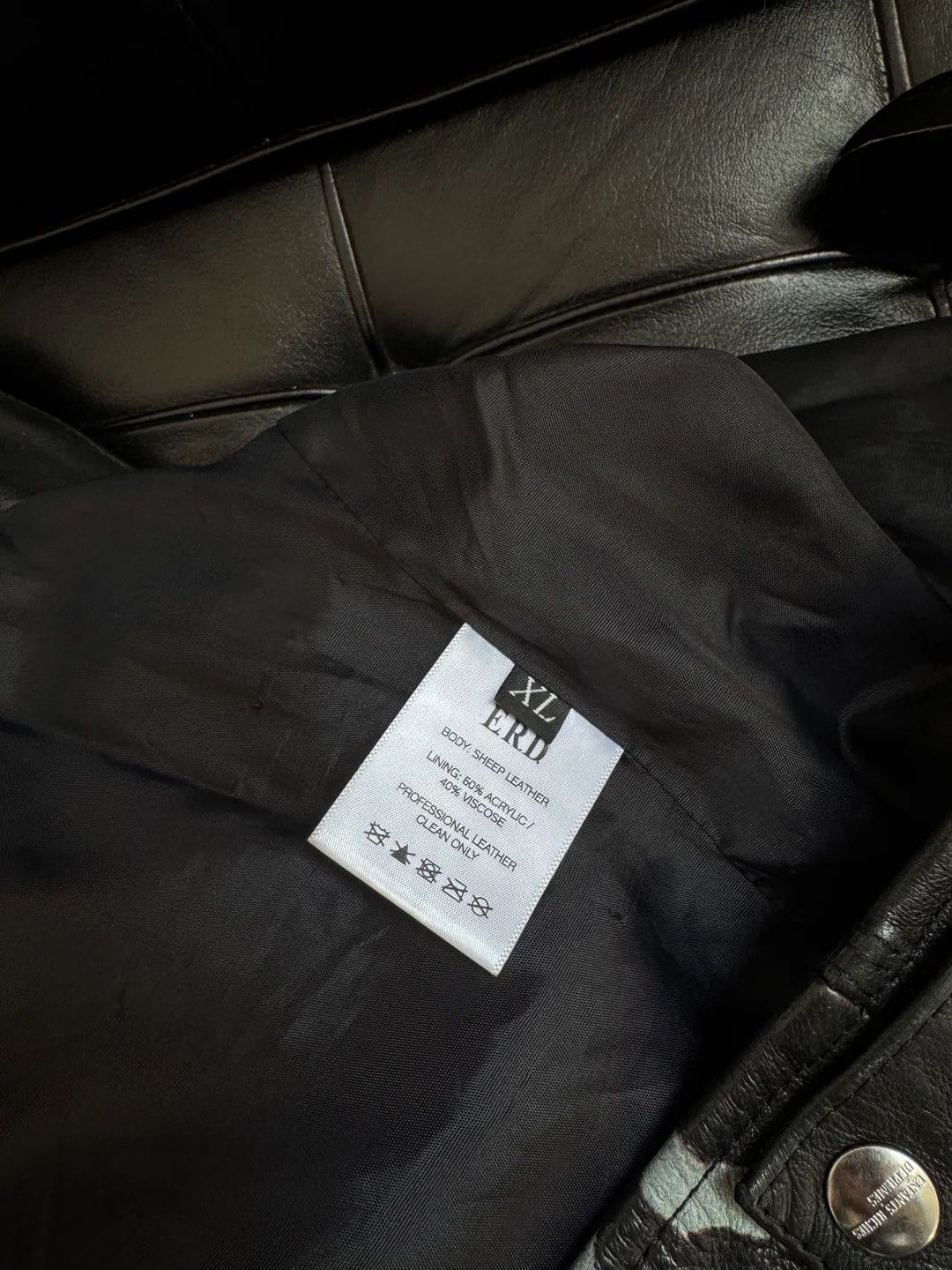 Enfants Riches Deprimes 🚭 GRAIL 🚭 AW 2022 "HIMALAYAN JUNKIE" LEATHER JACKET Size US XL / EU 56 / 4 - 13 Thumbnail