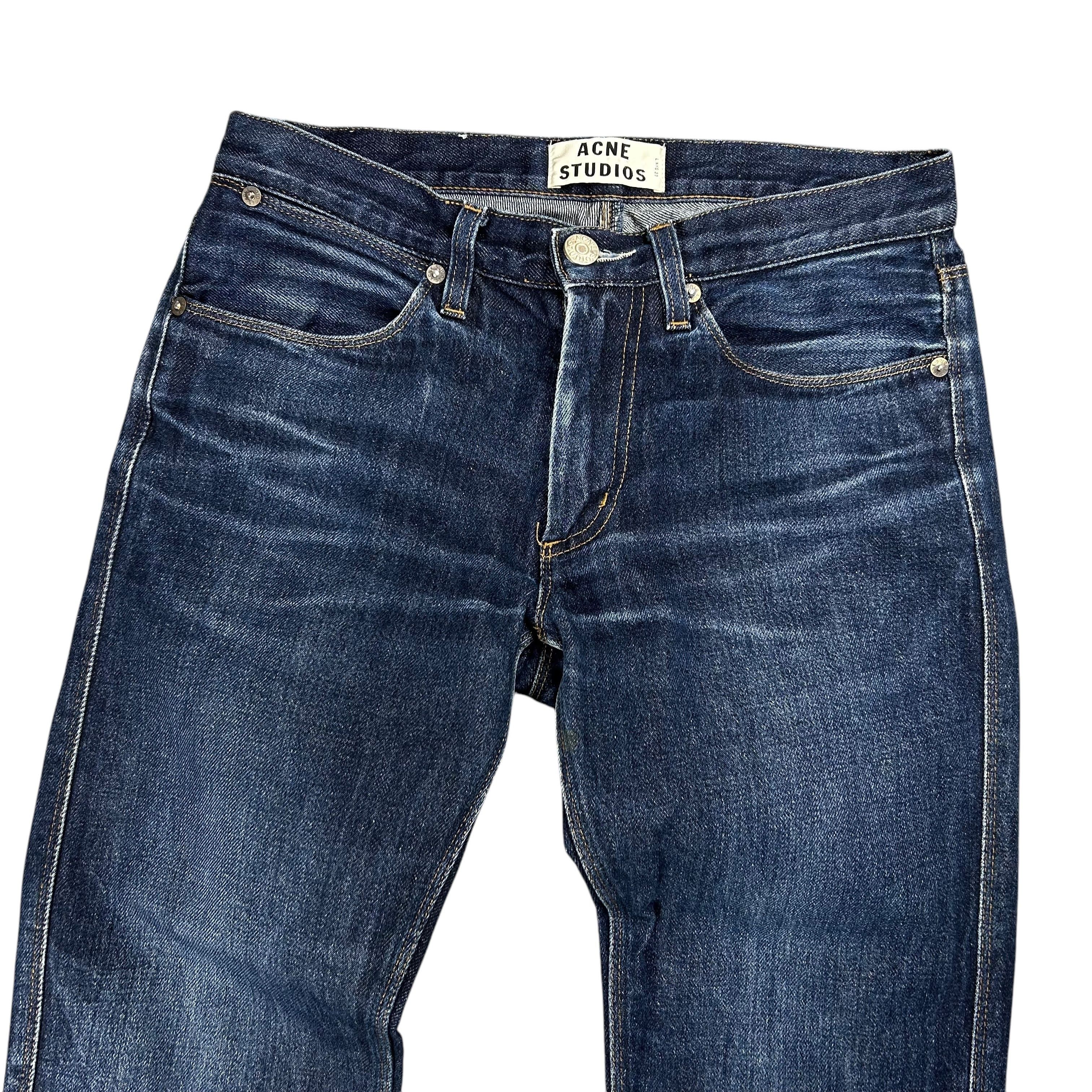 Acne Studios Acne Studios Slim Straight Blue Mid Wash Denim Jeans W29L33 Size US 29 - 3 Thumbnail