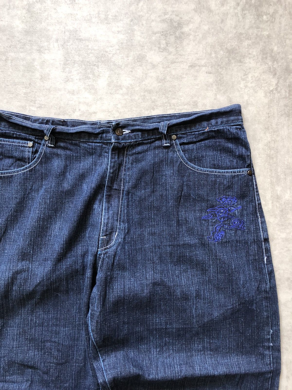 Fubu × JNCO × Japanese Brand Baggy jeans japan Risk jeans embroidery karakuri style Size US 36 / EU 52 - 6 Thumbnail