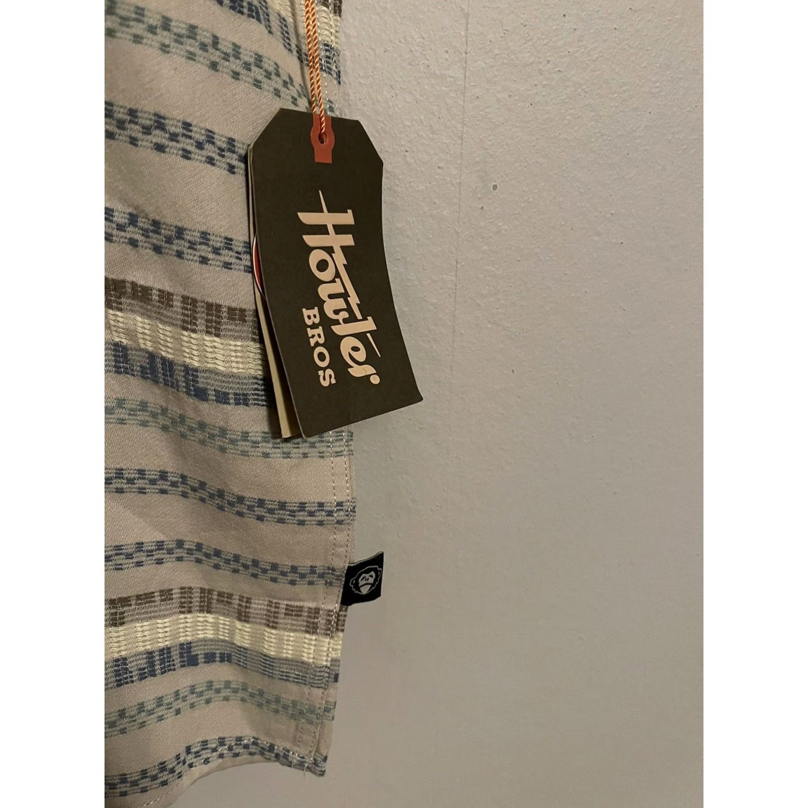 Howler Brothers Howler Bros San Gabriel Mescal Jacquard Oyster S/S Shirt - Men's M - Multicolor, Plaid, Button-Up, Short Sleeve Size US M / EU 48-50 / 2 - 2 Thumbnail