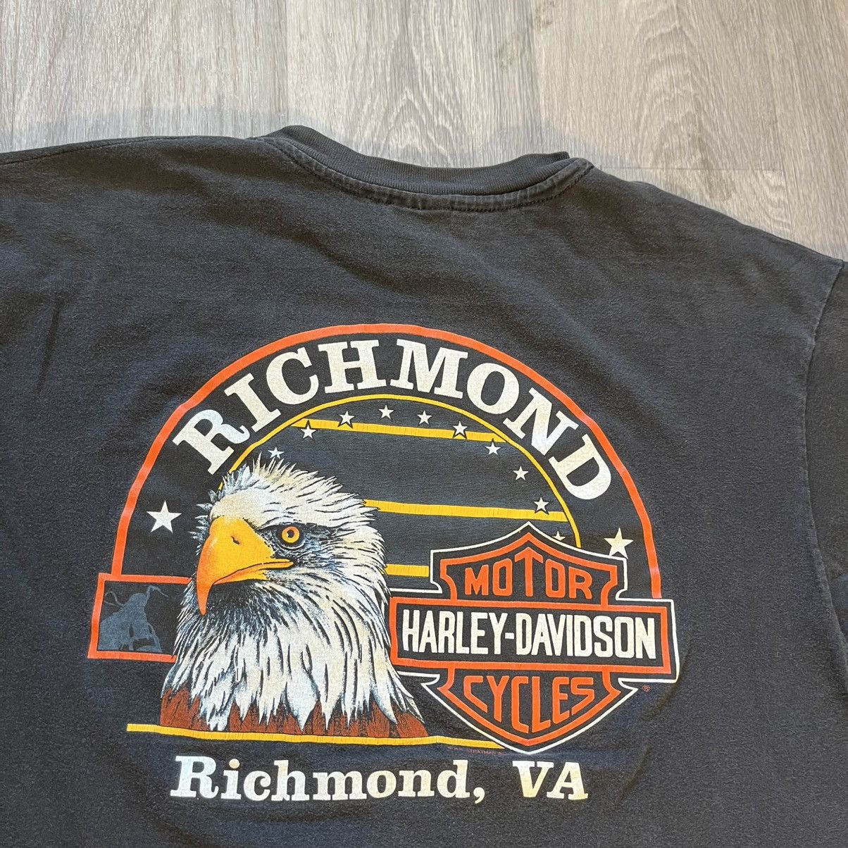 Harley Davidson Vintage 90s Harley Davidson Flames T Shirt XL Grunge ERD Size US XL / EU 56 / 4 - 9 Thumbnail