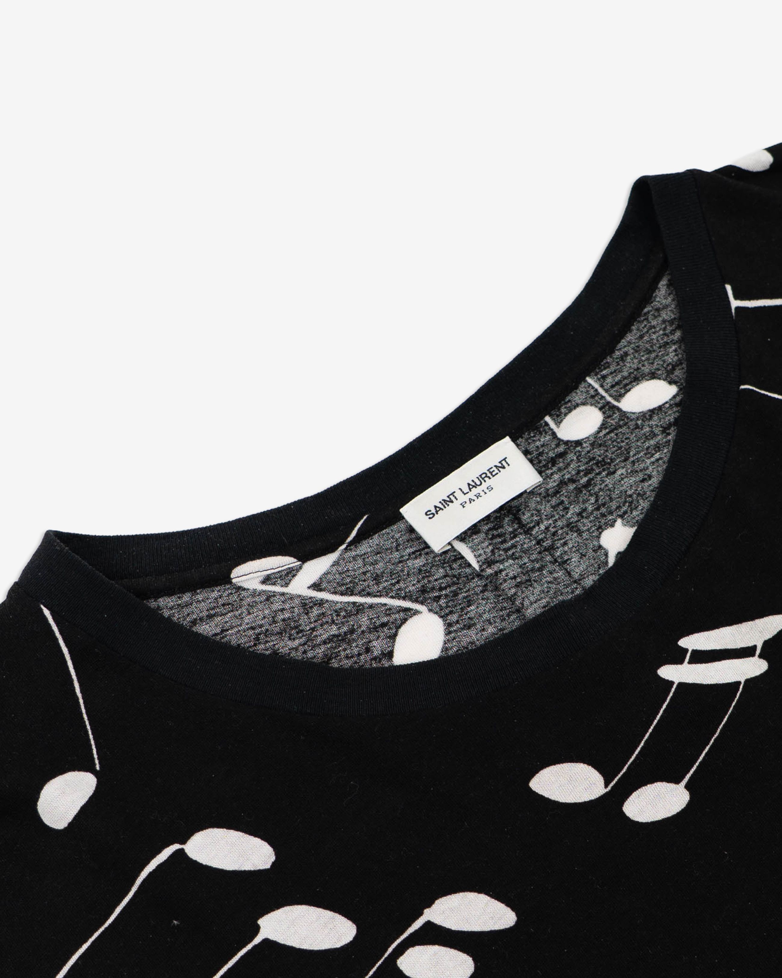 Saint Laurent Paris Music Note T-Shirt (FW16) Size US XL / EU 56 / 4 - 3 Thumbnail