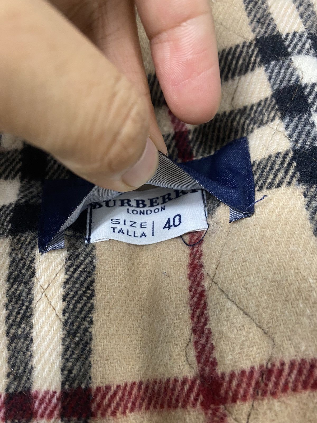 Burberry Burberry Novacheck Wool Jacket Quilted Size US L / EU 52-54 / 3 - 5 Thumbnail