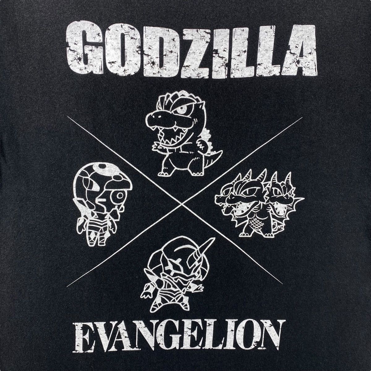 Anime × Japanese Brand GODZILLA x EVANGELION Anime Movie Graphic Tee Shirt Size US M / EU 48-50 / 2 - 2 Thumbnail