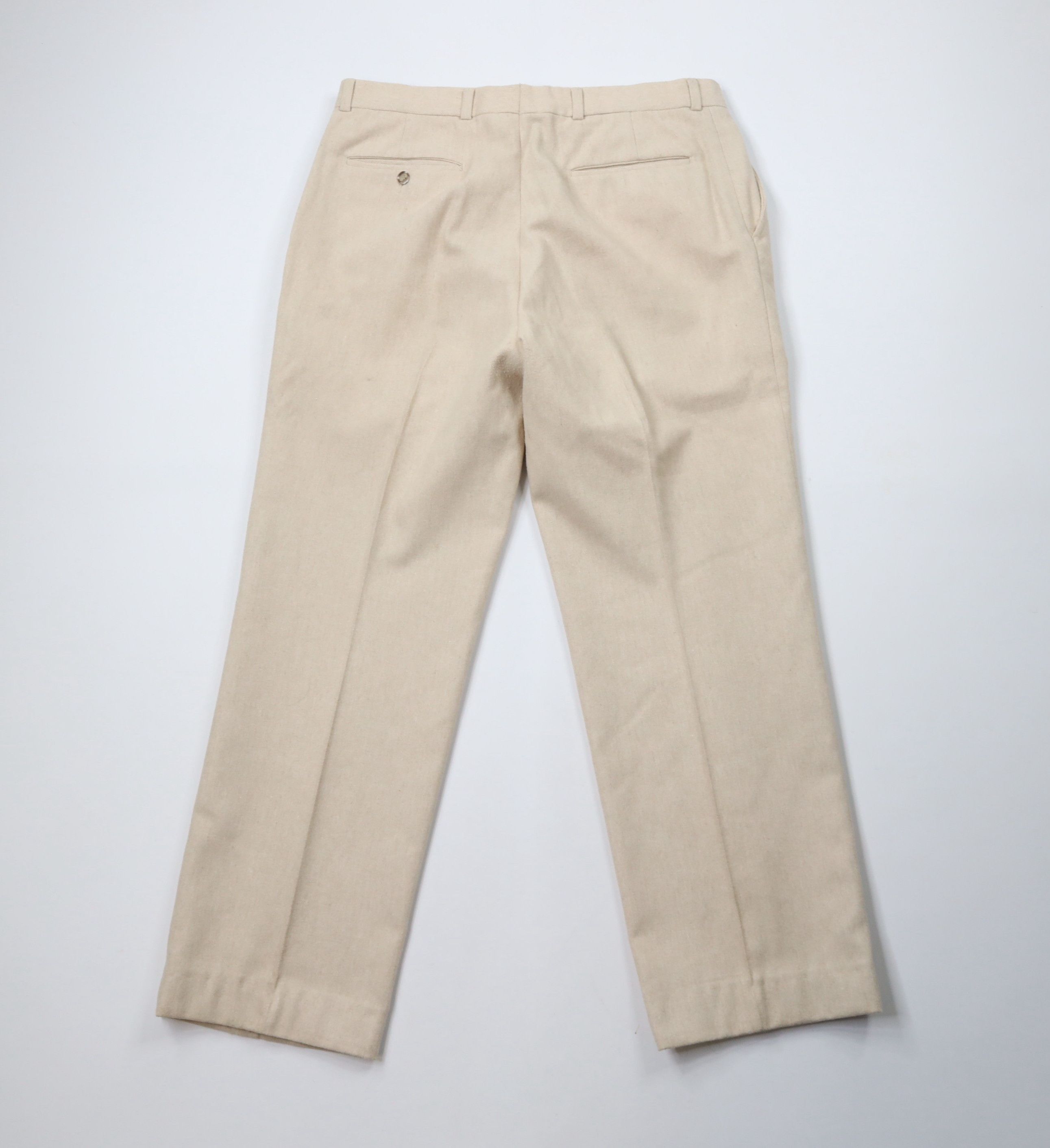 Vintage Vintage 90s Streetwear Heavy Wool Pleated Chino Pants Size US 36 / EU 52 - 10 Thumbnail