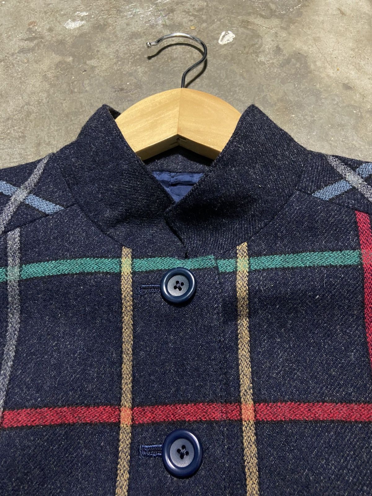 Japanese Brand Vintage Miss Ashida Plaid Cropped Wool Blend Bolero Jacket Size M / US 6-8 / IT 42-44 - 9 Thumbnail
