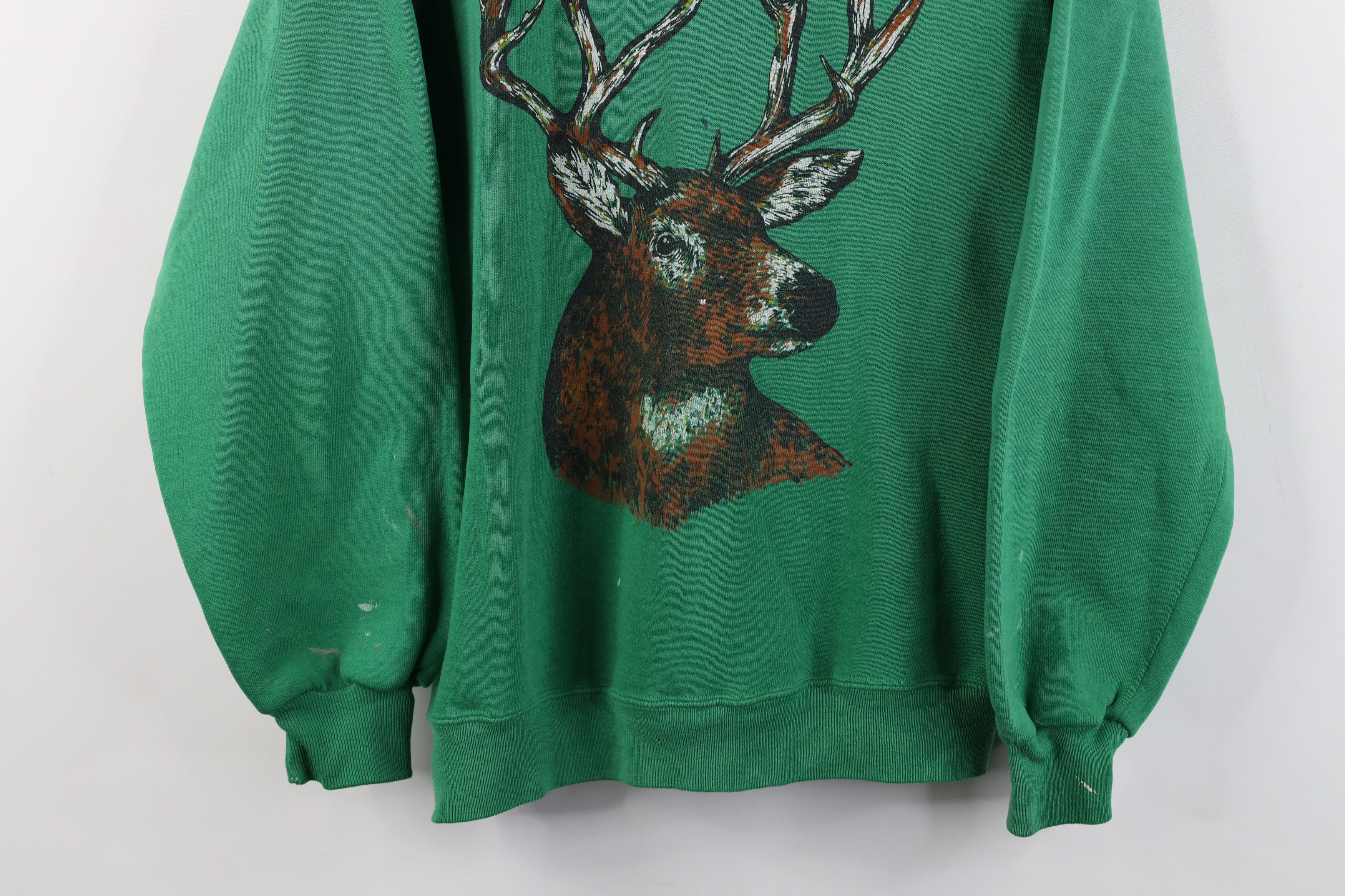Vintage Vintage 80s 90s Streetwear Deer Buck Crewneck Sweatshirt Size US S / EU 44-46 / 1 - 3 Thumbnail