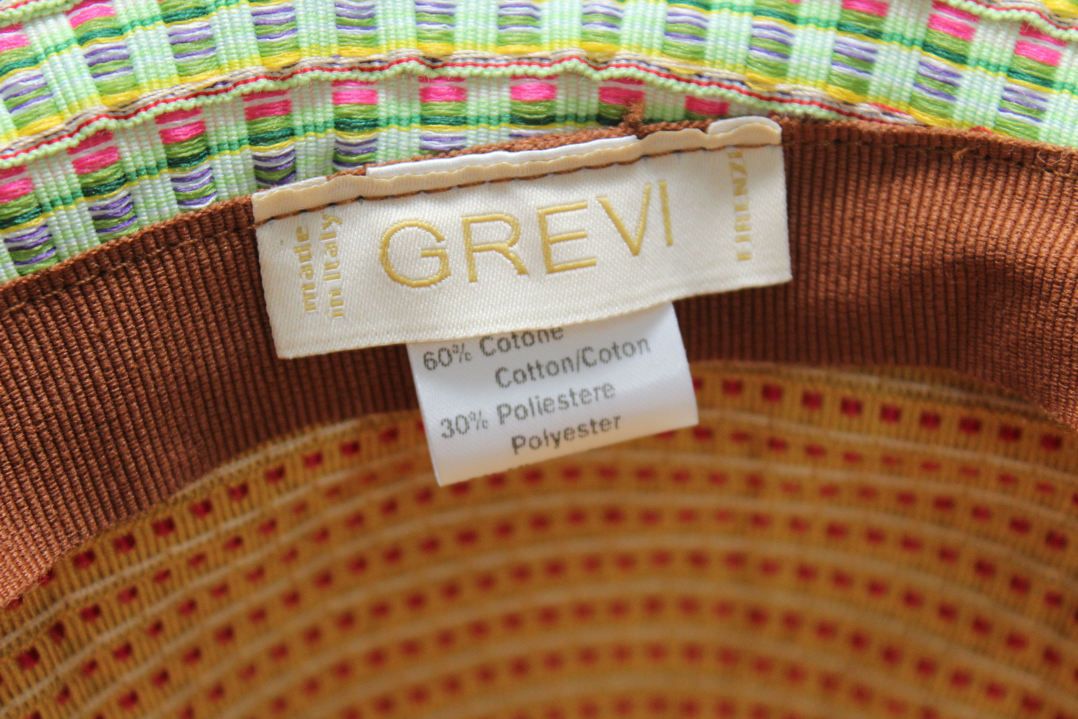 Vintage Grevi Bucket Hat Made In Italy Size ONE SIZE - 12 Thumbnail