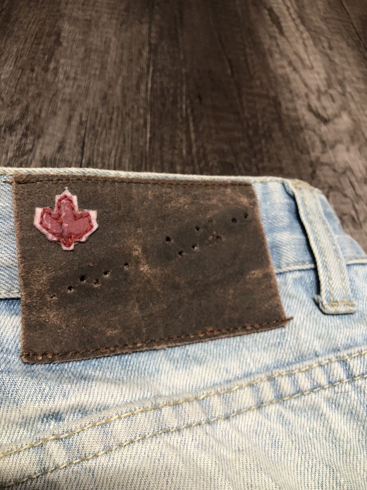 Designer × Dsquared2 × Vintage DSQUARED2 DISTRESSED DENIM JEANS Size US 30 / EU 46 - 19 Thumbnail
