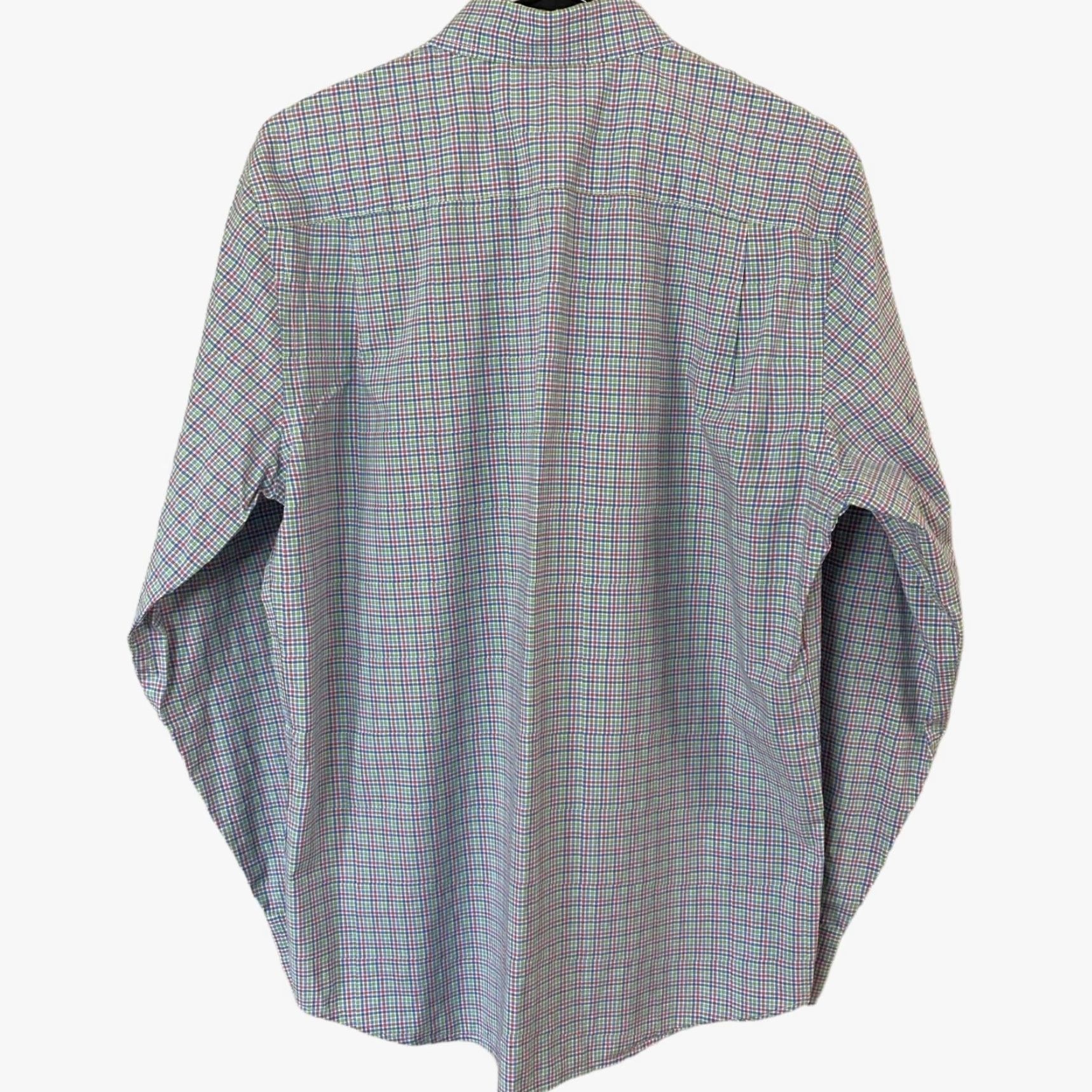 Southern Tide VINTAGE Southern Tide Button-Down Sport Shirt Trim Fit Men Medium Blue Micro Check Shirt Size US M / EU 48-50 / 2 - 3 Thumbnail
