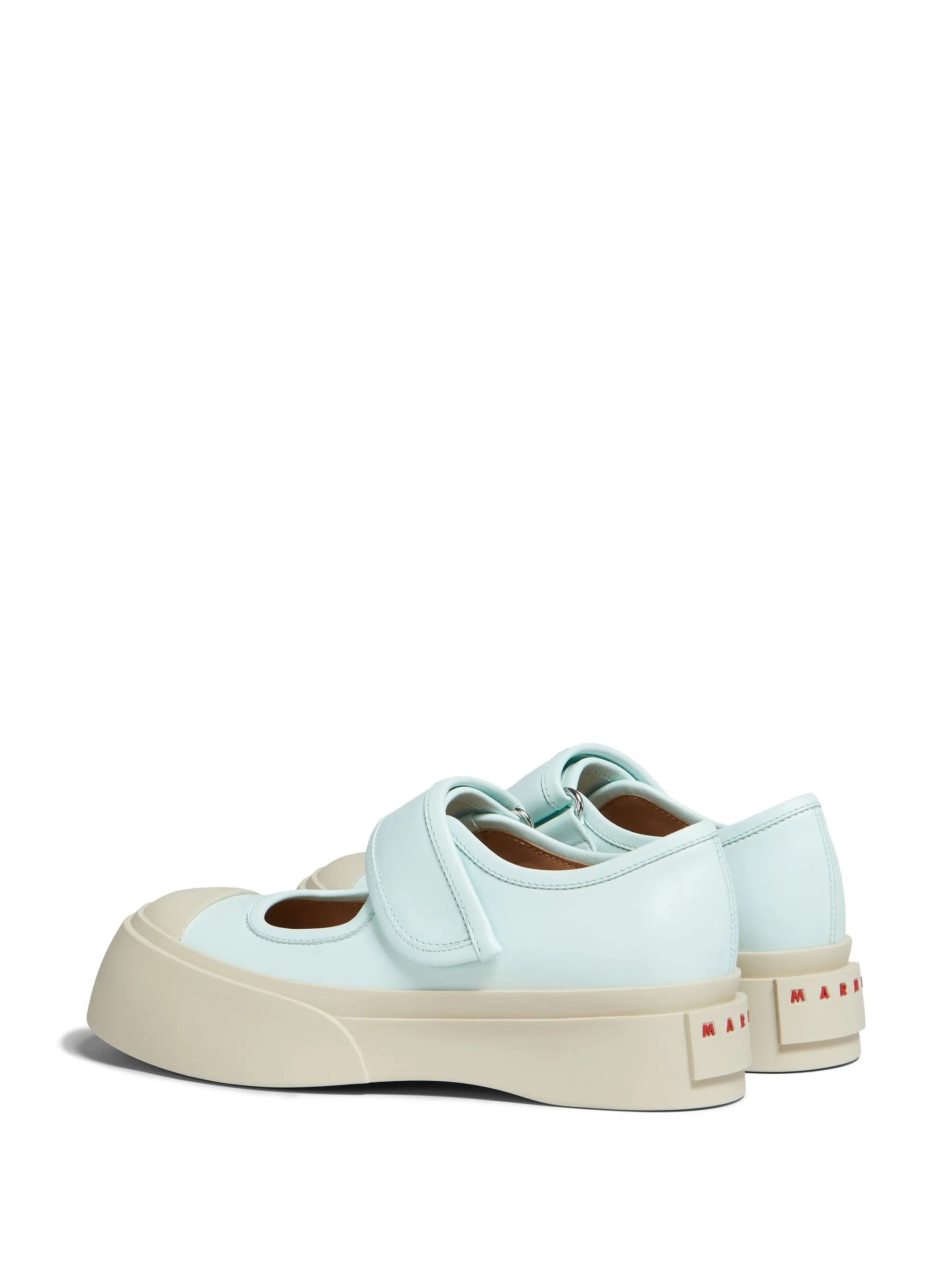 Marni o1f1d3z0525 Pablo Mary Jane Sneakers in Light Blue/Beige Size US 9 / IT 39 - 3 Thumbnail