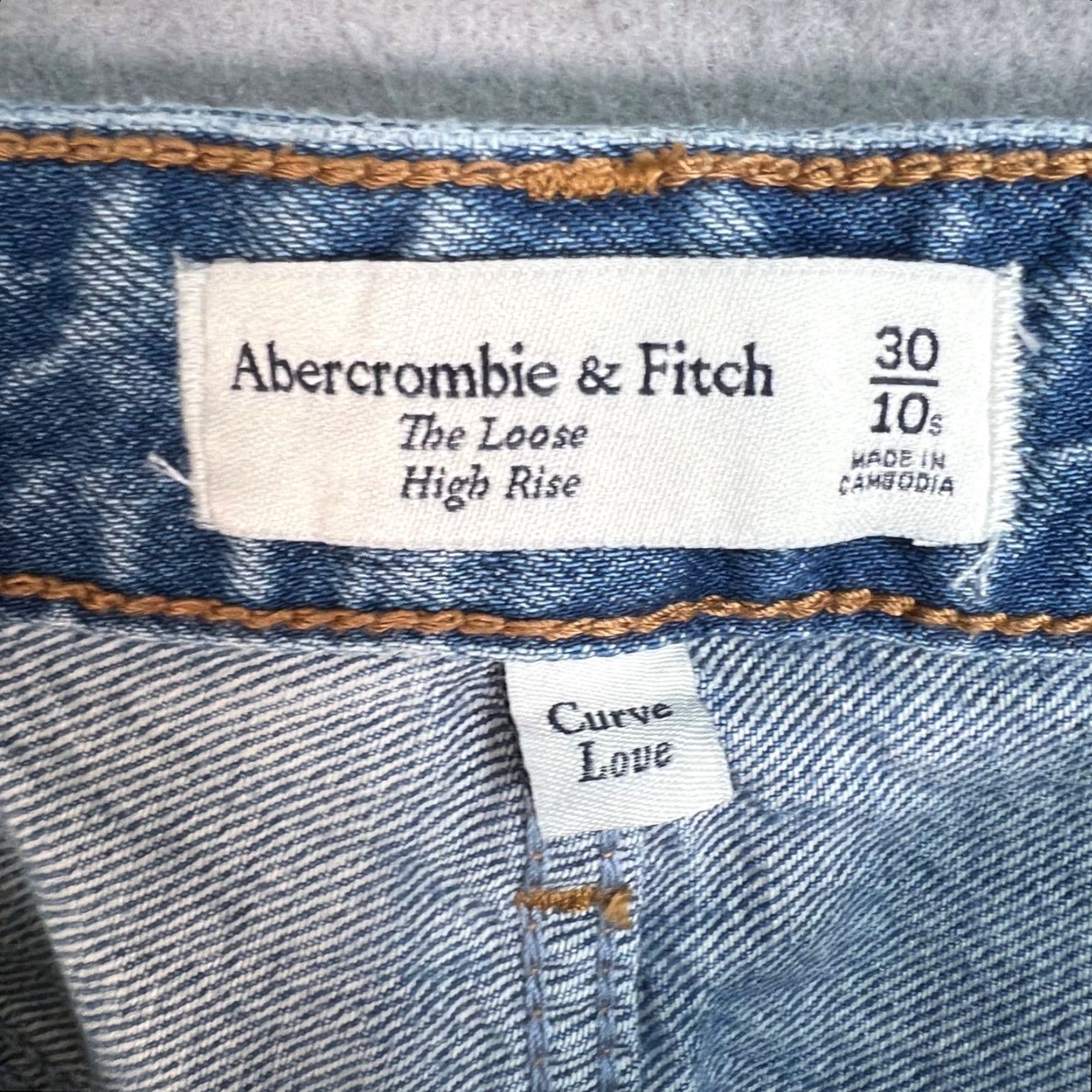 Abercrombie & Fitch ABERCROMBIE & FITCH High Rise Distressed Wide-Leg Jeans Womens 30/10 Light Wash Blue Size 30" / US 8 / IT 44 - 3 Thumbnail