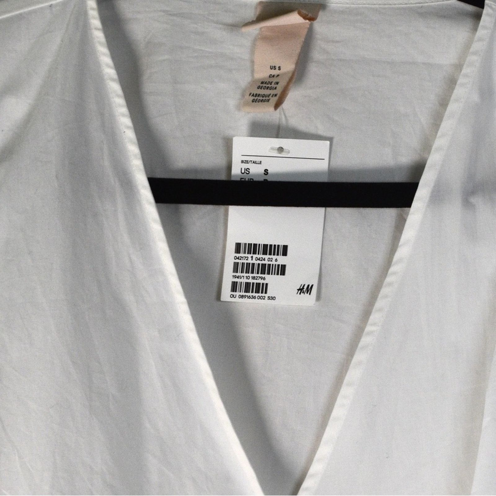 H&M H&M White wrap blouse with puff sleeves Size S / US 4 / IT 40 - 2 Thumbnail