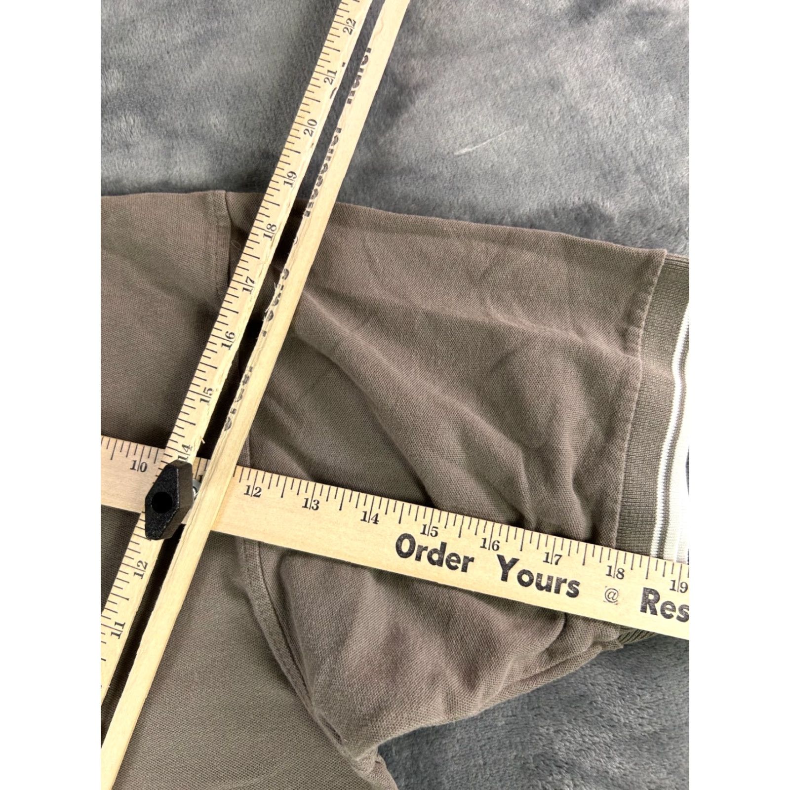 Burnside VINTAGE Burnside Polo Shirt Gray Taupe Short Sleeve Casual Golf Shirt Men L Grunge 90s Punk Skater Embroidered N/A Size US L / EU 52-54 / 3 - 6 Thumbnail