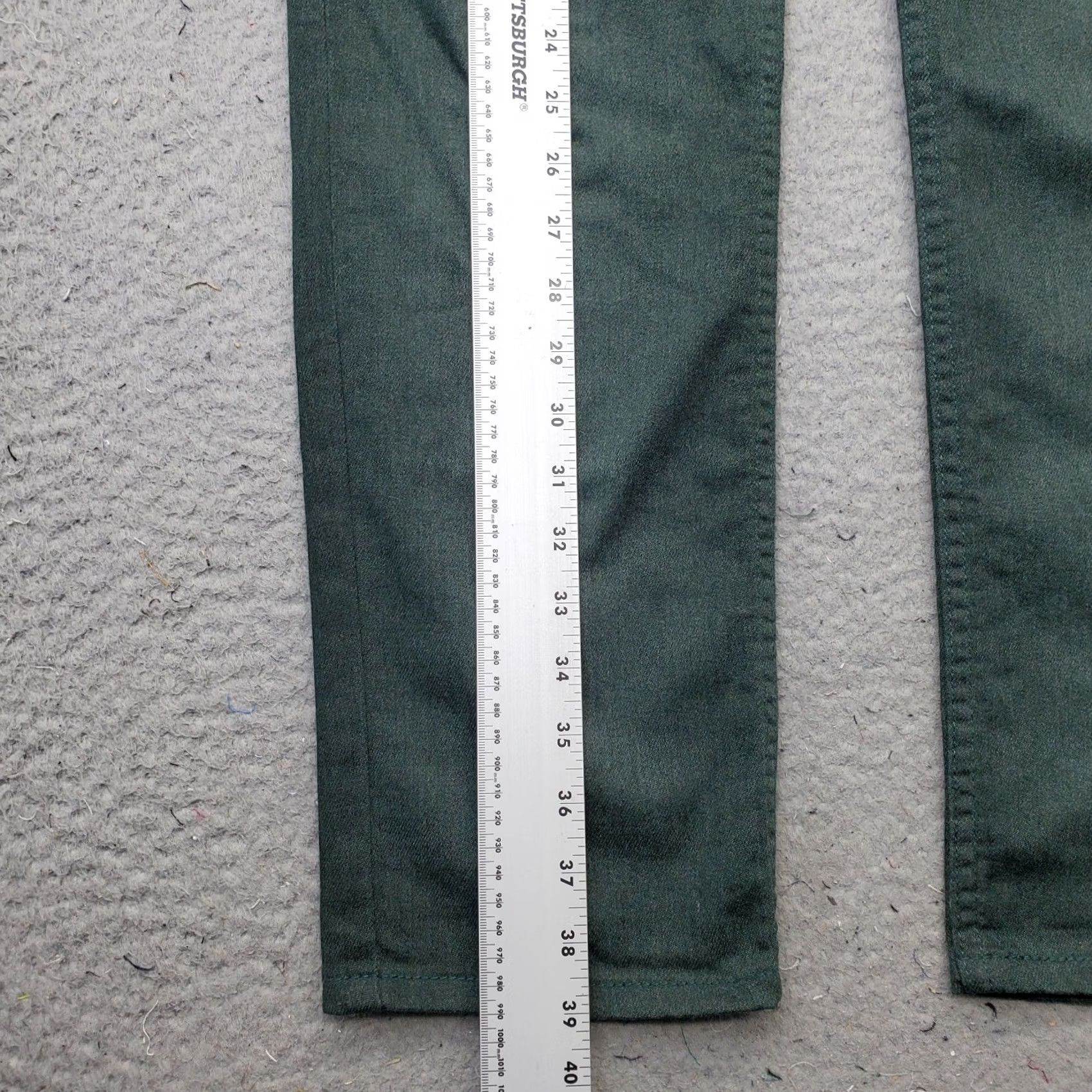 Levi's Levi's Mens 511 Jeans Slim 34 Green Stretch Denim Straight Leg — 5-Pocket, Button Zip Closure, White Tab, Regular Size: 34 Size US 34 / EU 50 - 3 Thumbnail