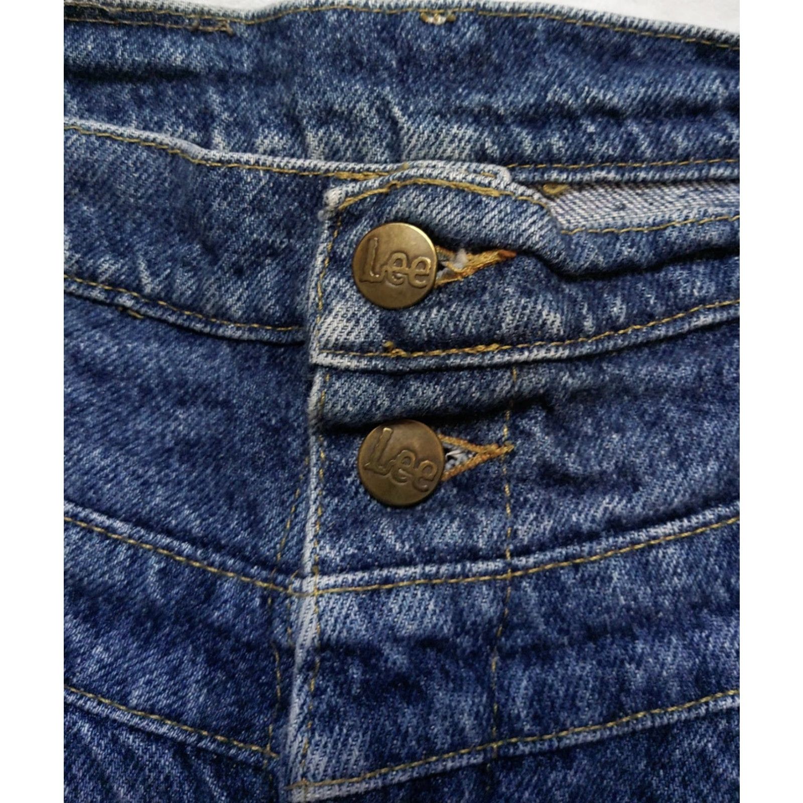 Lee VINTAGE Lee Jeans Stone Washed 18 Medium Womens 28x31 Denim Grunge Made in USA 1980s Size 40" / US 18 - 5 Thumbnail