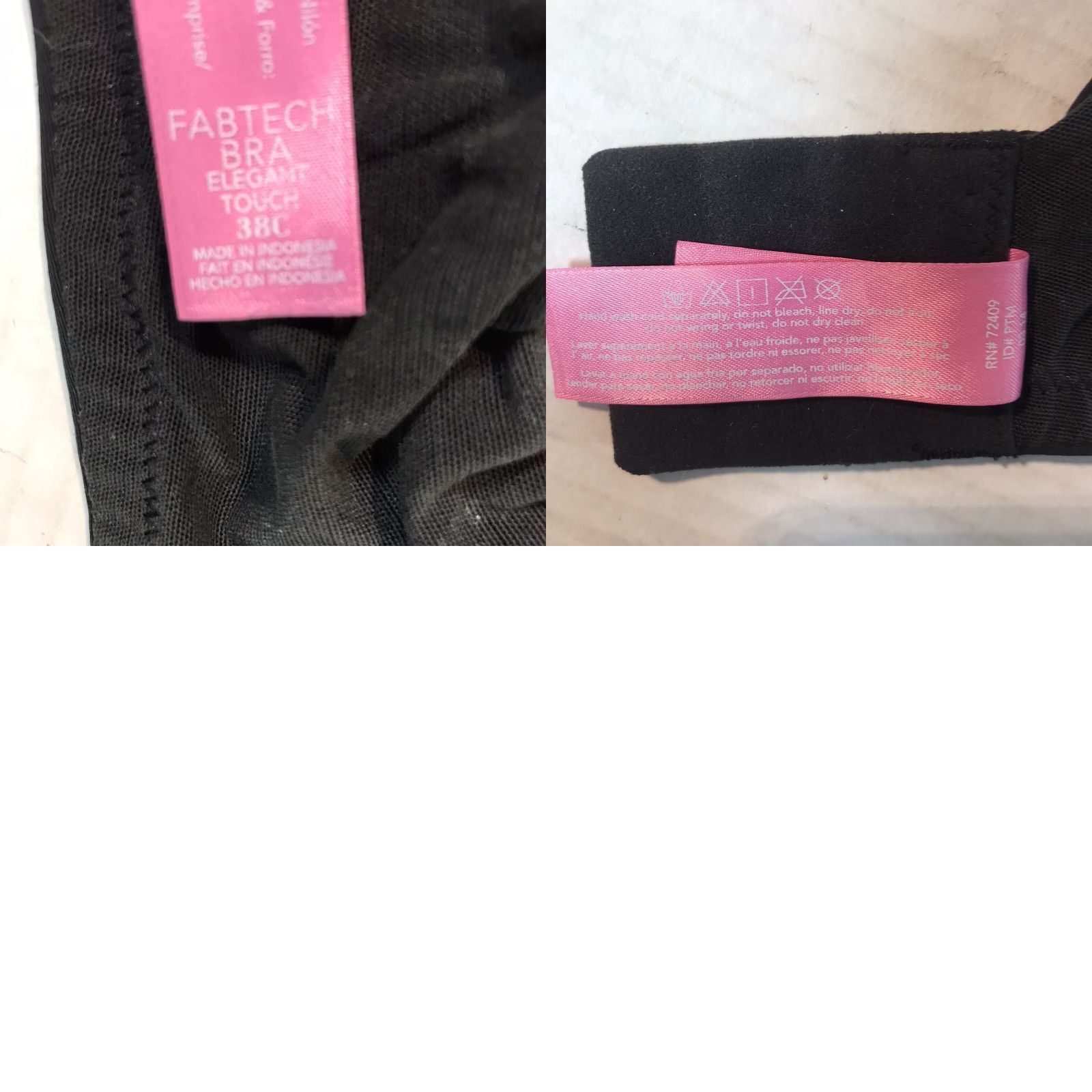 Isaac Mizrahi Isaac Mizrahi Black Wireless Lace T-Shirt Bra Womens 38C Modern Designer Size ONE SIZE - 8 Thumbnail