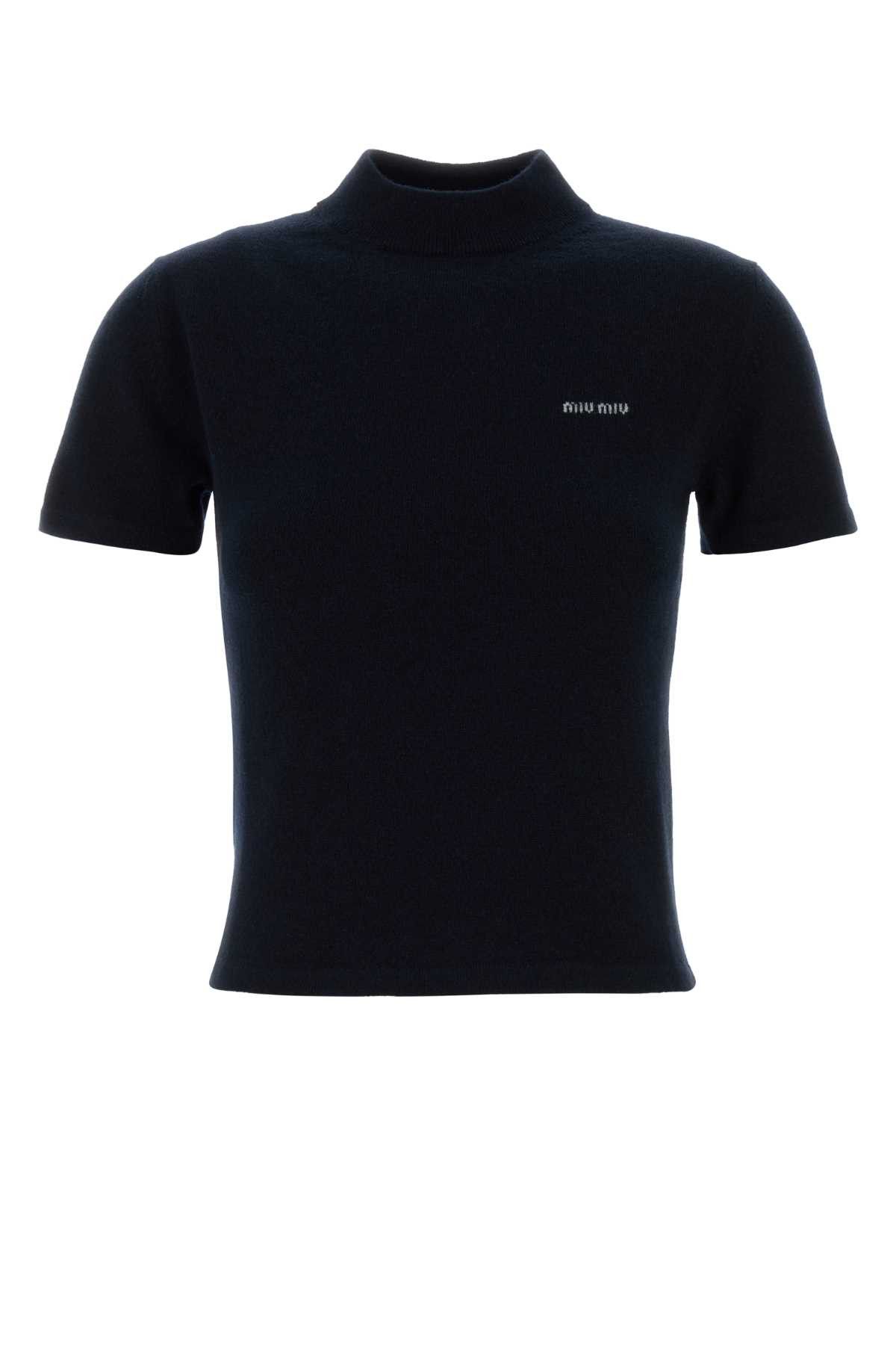 Miu Miu Midnight Blue Cashmere Sweater Size M / US 6-8 / IT 42-44 - 1 Thumbnail