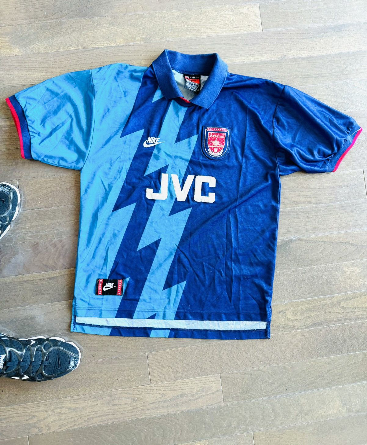 アーセナル Nike シャツ JVC Arsenal London 1995 1996 away Nike JVC vintage shirt jersey