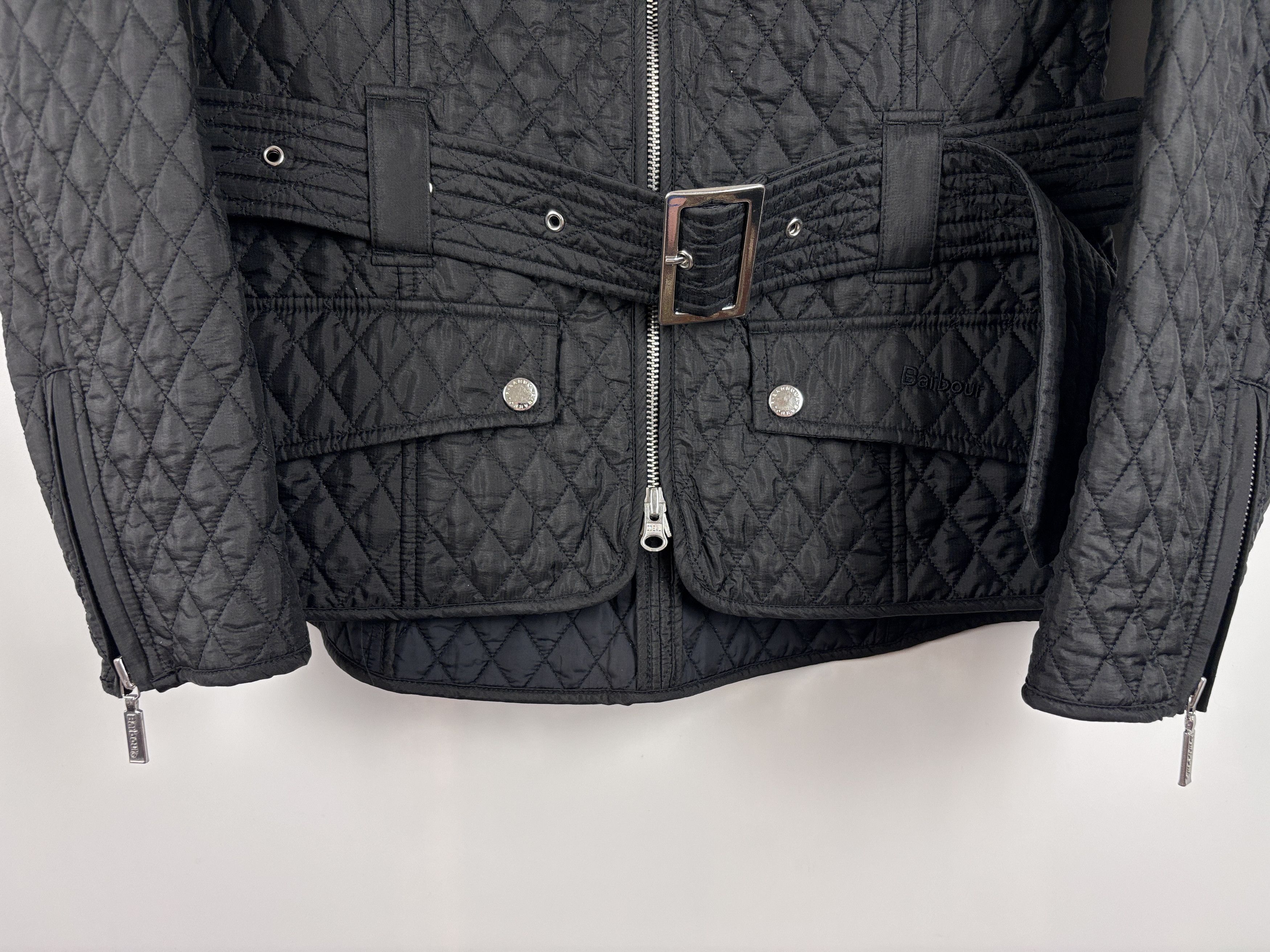 Barbour Womens Barbour Newbury Quilt Jacket Black Size US 6 / UK 10 Size M / US 6-8 / IT 42-44 - 3 Thumbnail