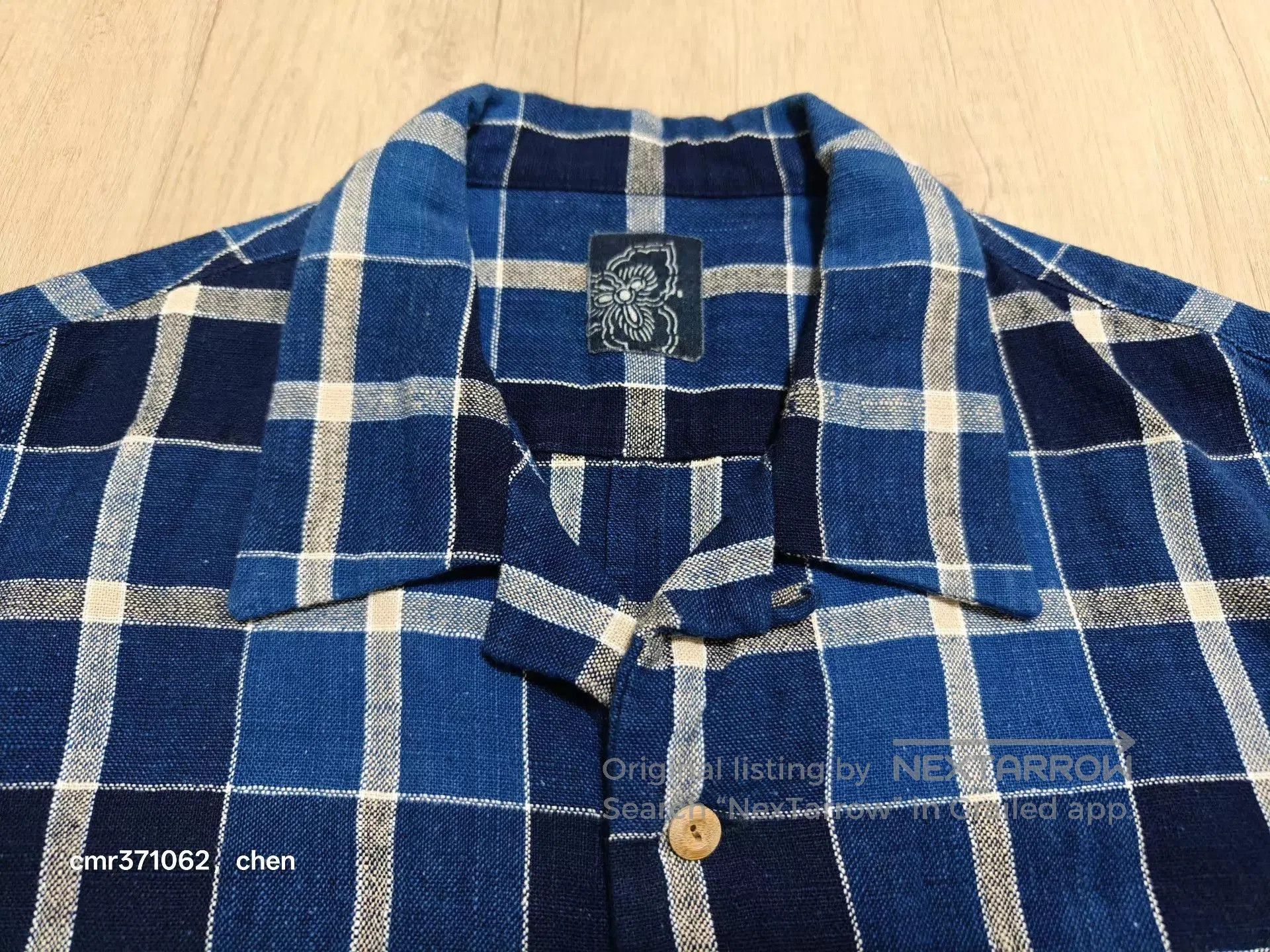 Visvim Blue Check Short Sleeve Button. Size US XL / EU 56 / 4 - 5 Thumbnail