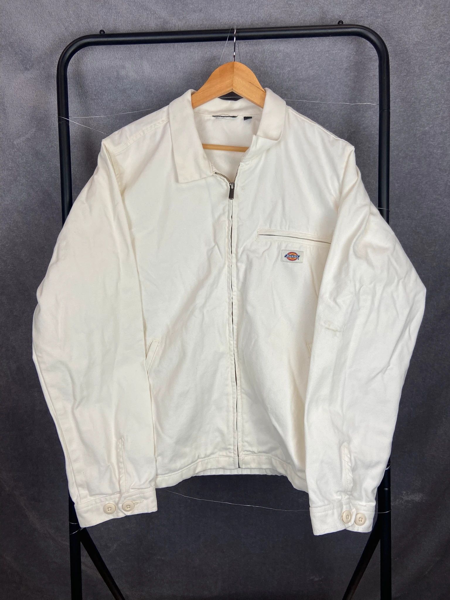 Dickies White Dickies Workwear Jacket Size L Vintage Size US L / EU 52-54 / 3 - 1 Thumbnail