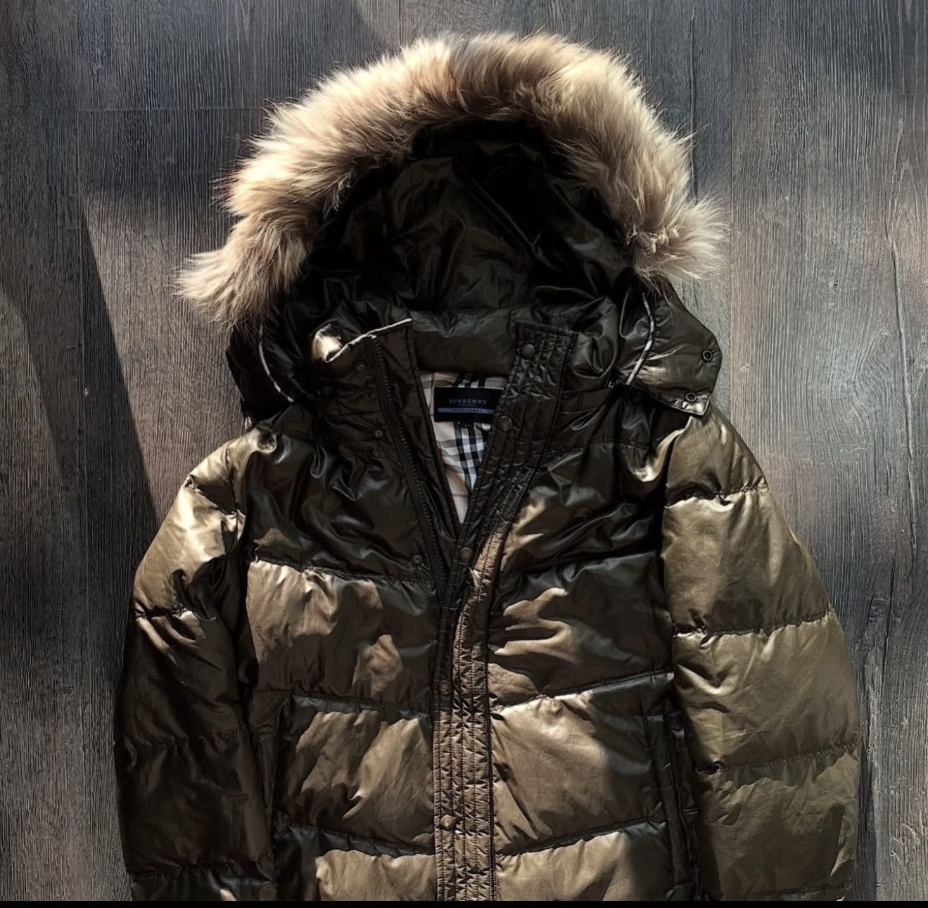 2000s Burberry Fur Puffer Made jn Japan