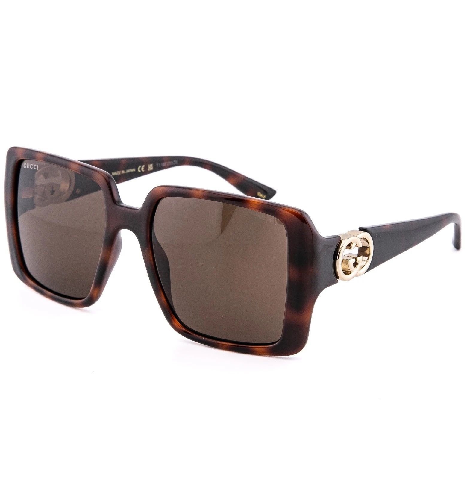 Gucci GUCCI GG1692S Brown Geometric 1692 Fashion Sunglasses 002 Size ONE SIZE - 5 Thumbnail