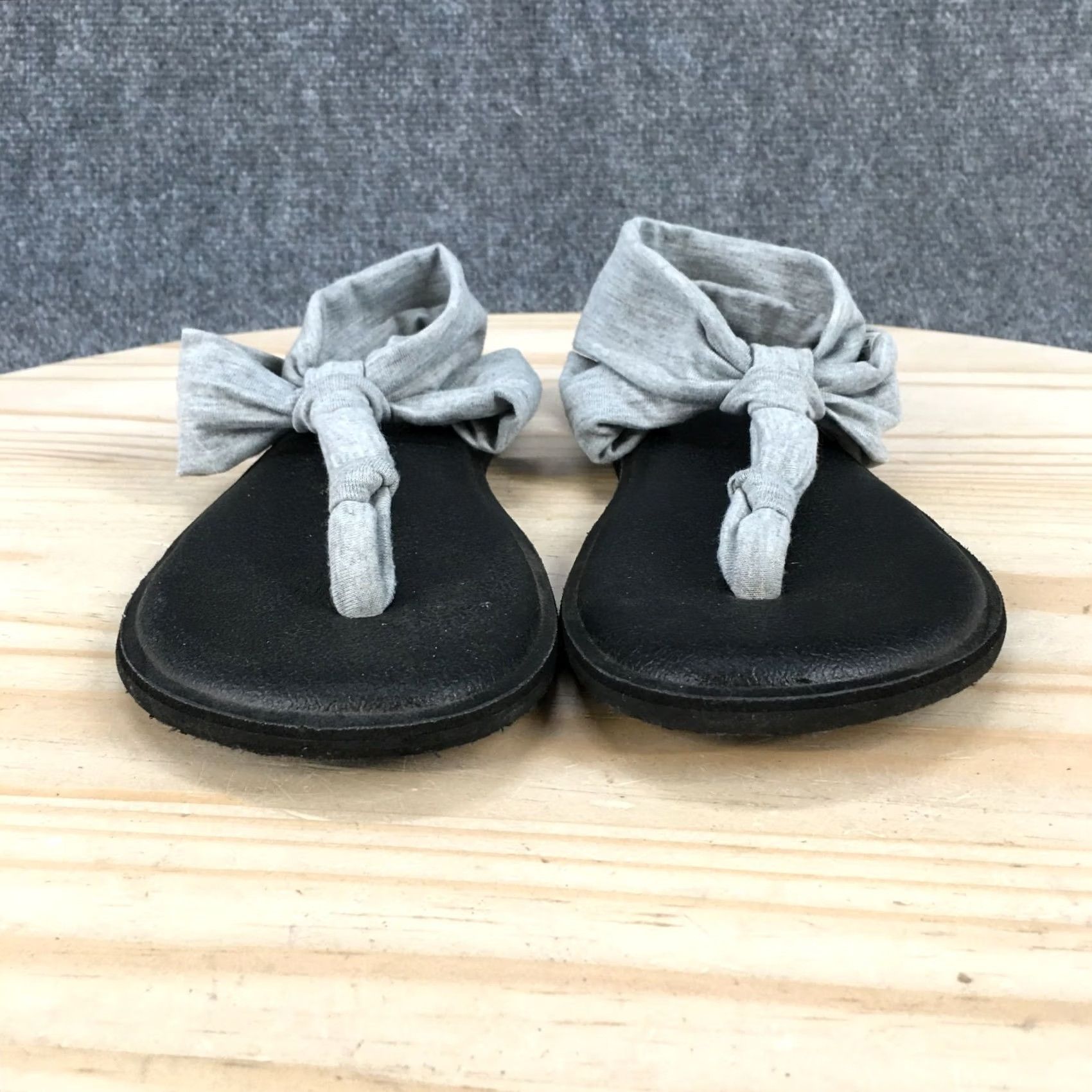 Sanuk Sanuk Sandals Womens 6 Yoga Sling Ella Slingback Gray Fabric Sandals Size US 6 / IT 36 - 7 Thumbnail