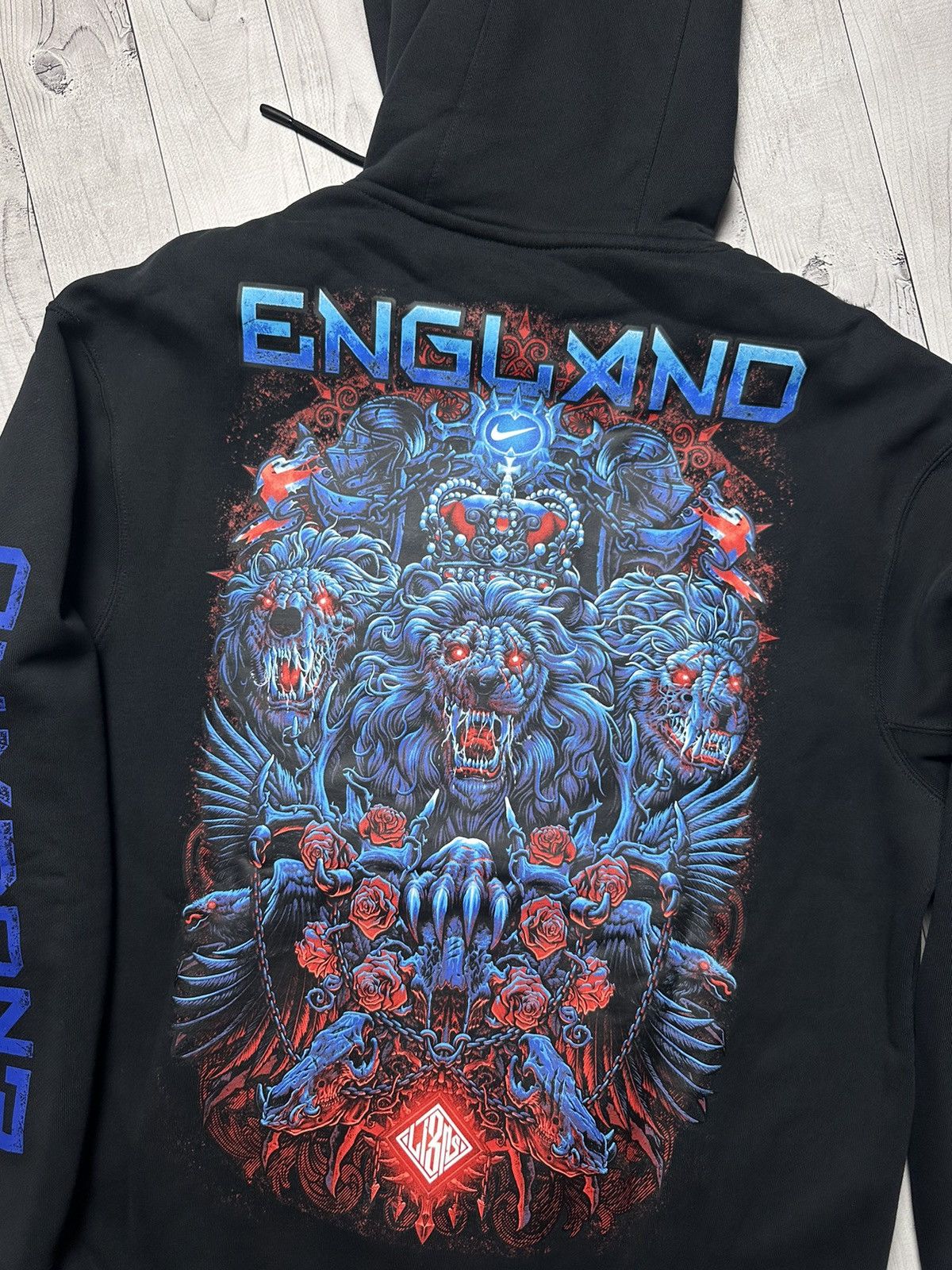 Nike Nike England soccer hoodie big logo 3 Lions rare size S,M Size US M / EU 48-50 / 2 - 3 Thumbnail